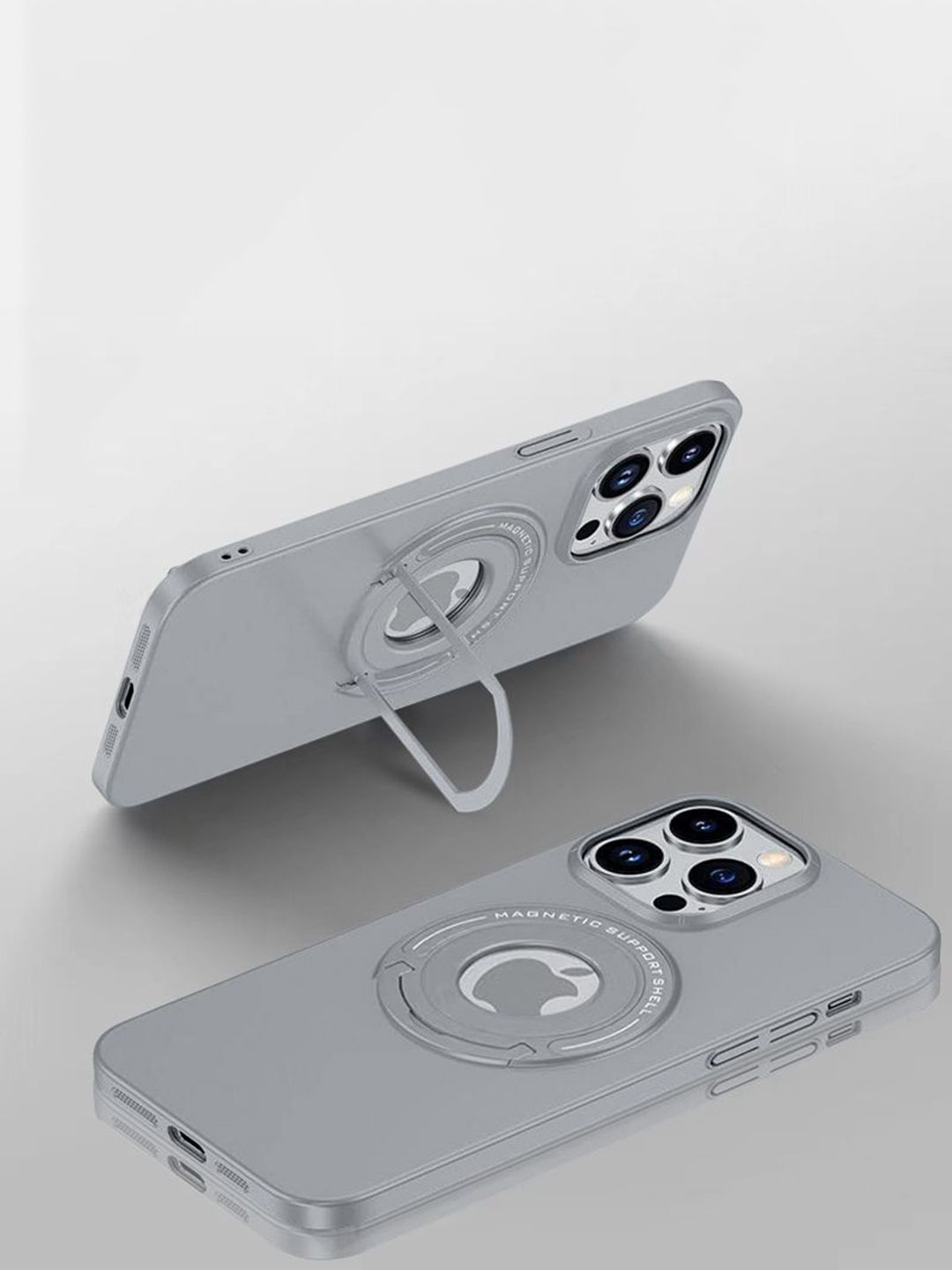 Luxury Kase Solid iPhone 16 Pro Max Premium Magnetic Support Shell Back Case
