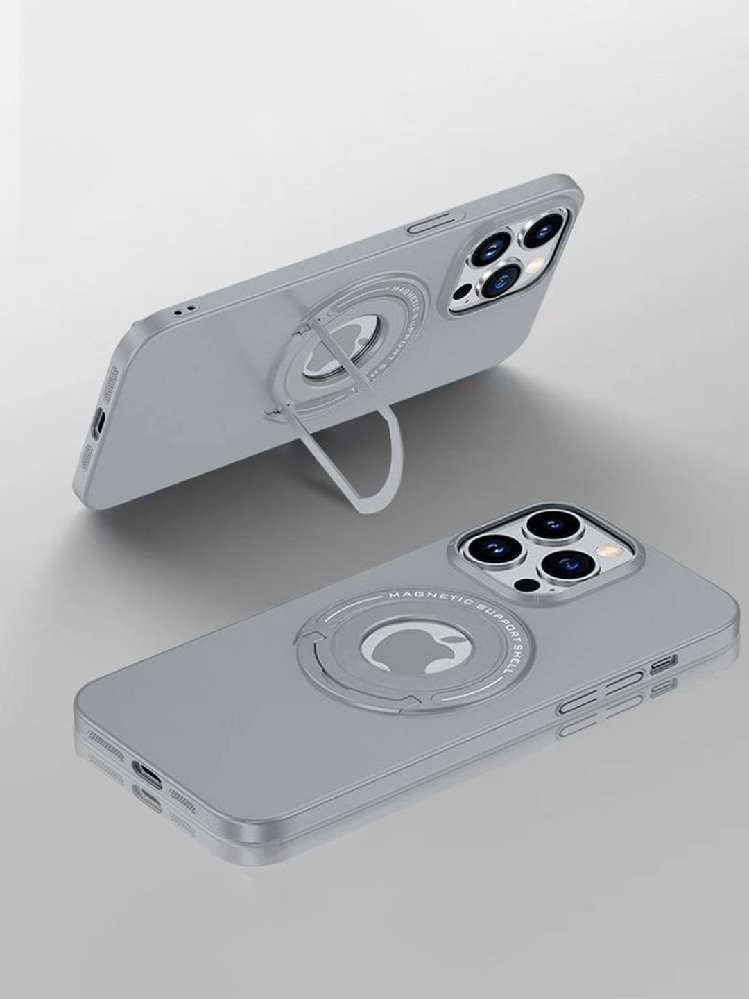 Luxury Kase Solid iPhone 16 Pro Premium Magnetic Support Shell Back Case