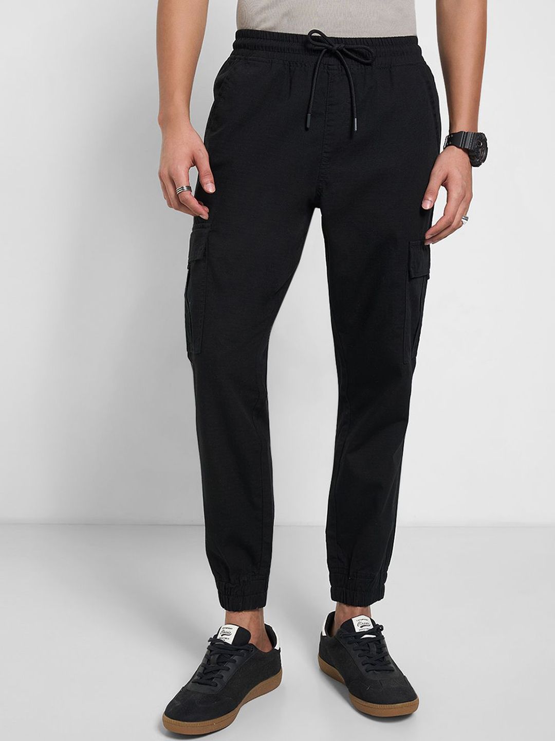 People Men Cargo Style Jogger Trousers