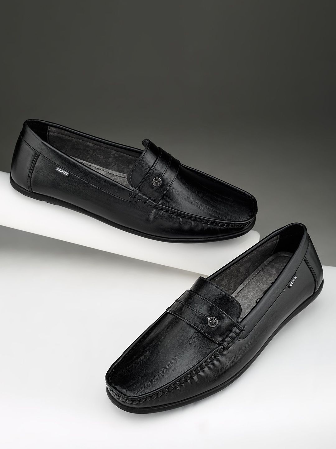 Duke Men Square Toe Slip-On Loafers