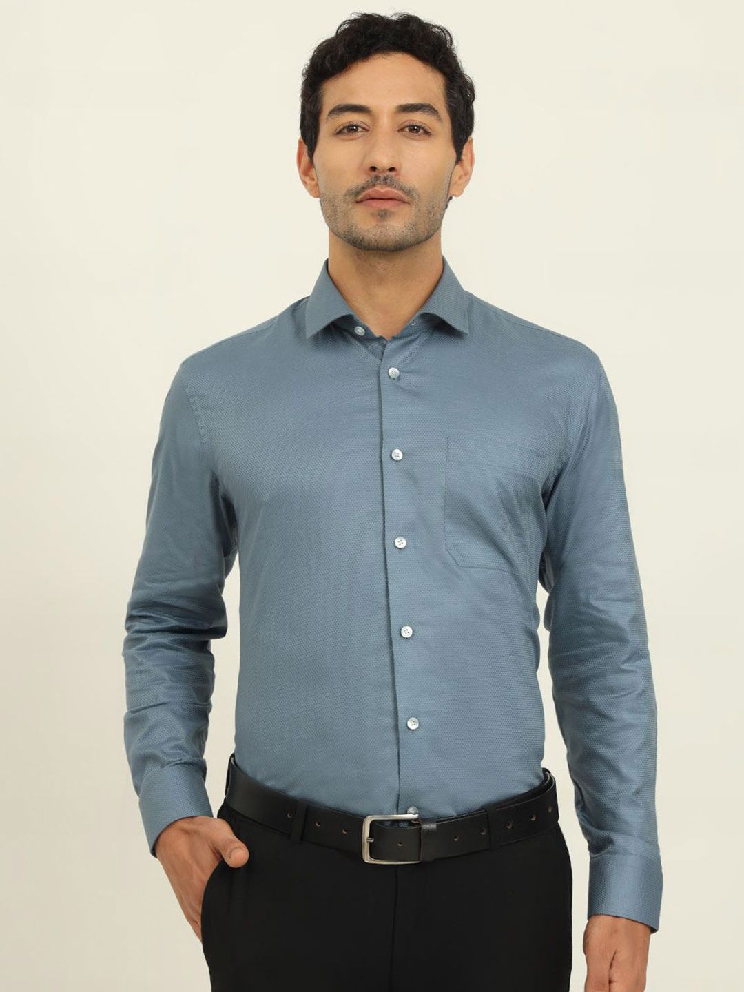 METAL Men Slim Fit Formal Shirt