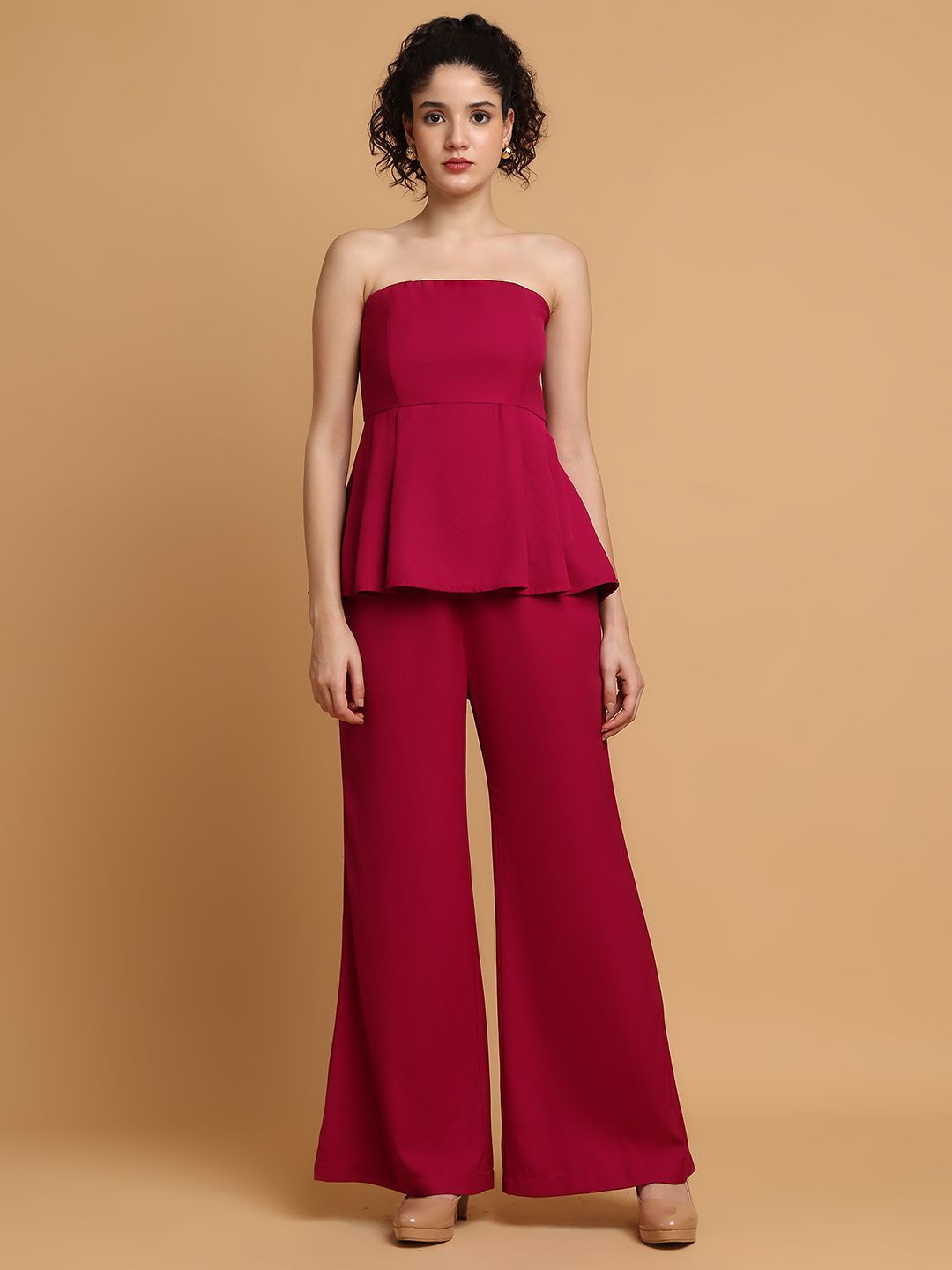 BLANC9 Off Shoulder Tube Top With Trousers Co-ords