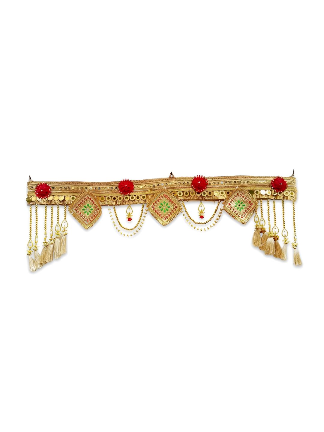 Aura Red & Green Main Door Toran
