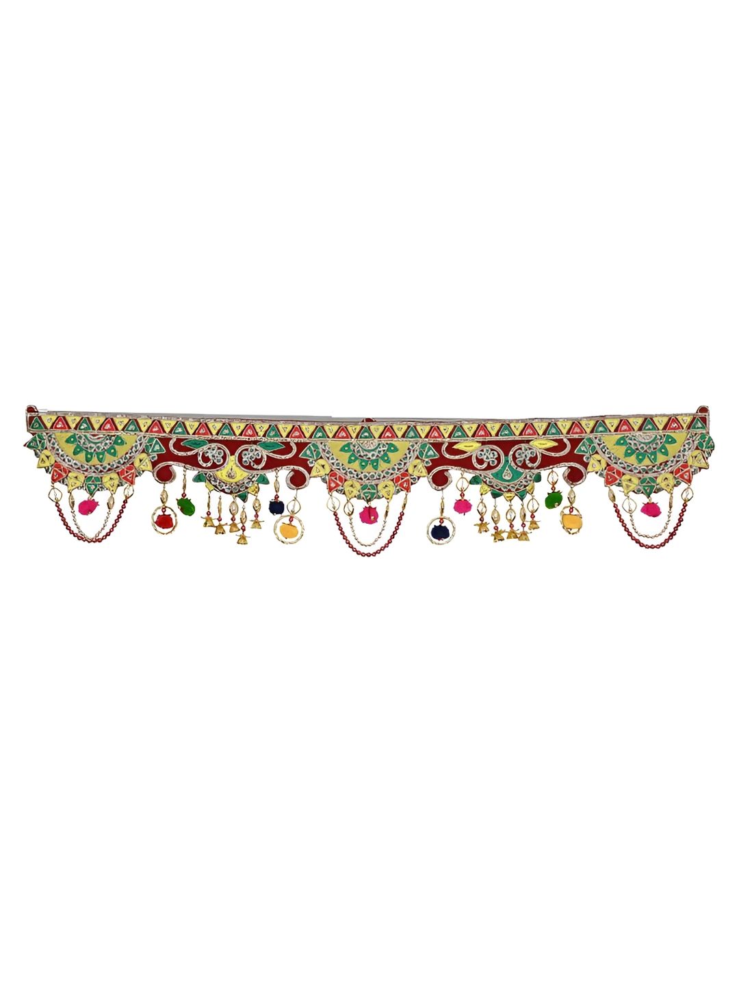 Aura Yellow & Green Textured Traditional Toran