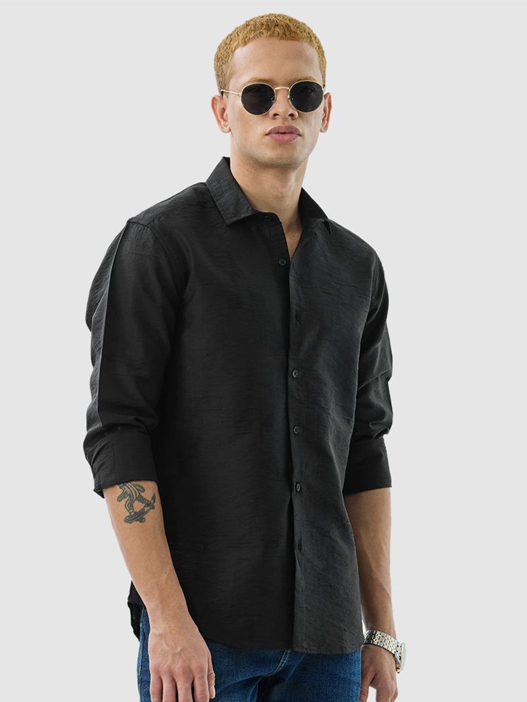 Self Design Luxe Slim Fit Shirt Offers & Cashback