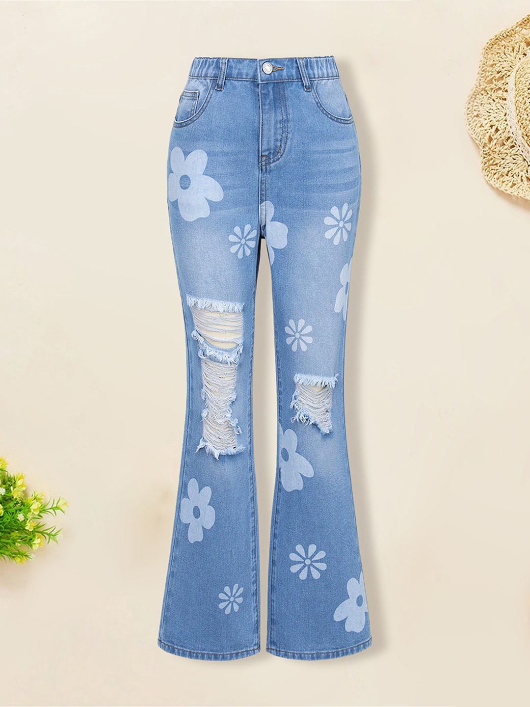 INCLUD Girls Floral Printed Trousers
