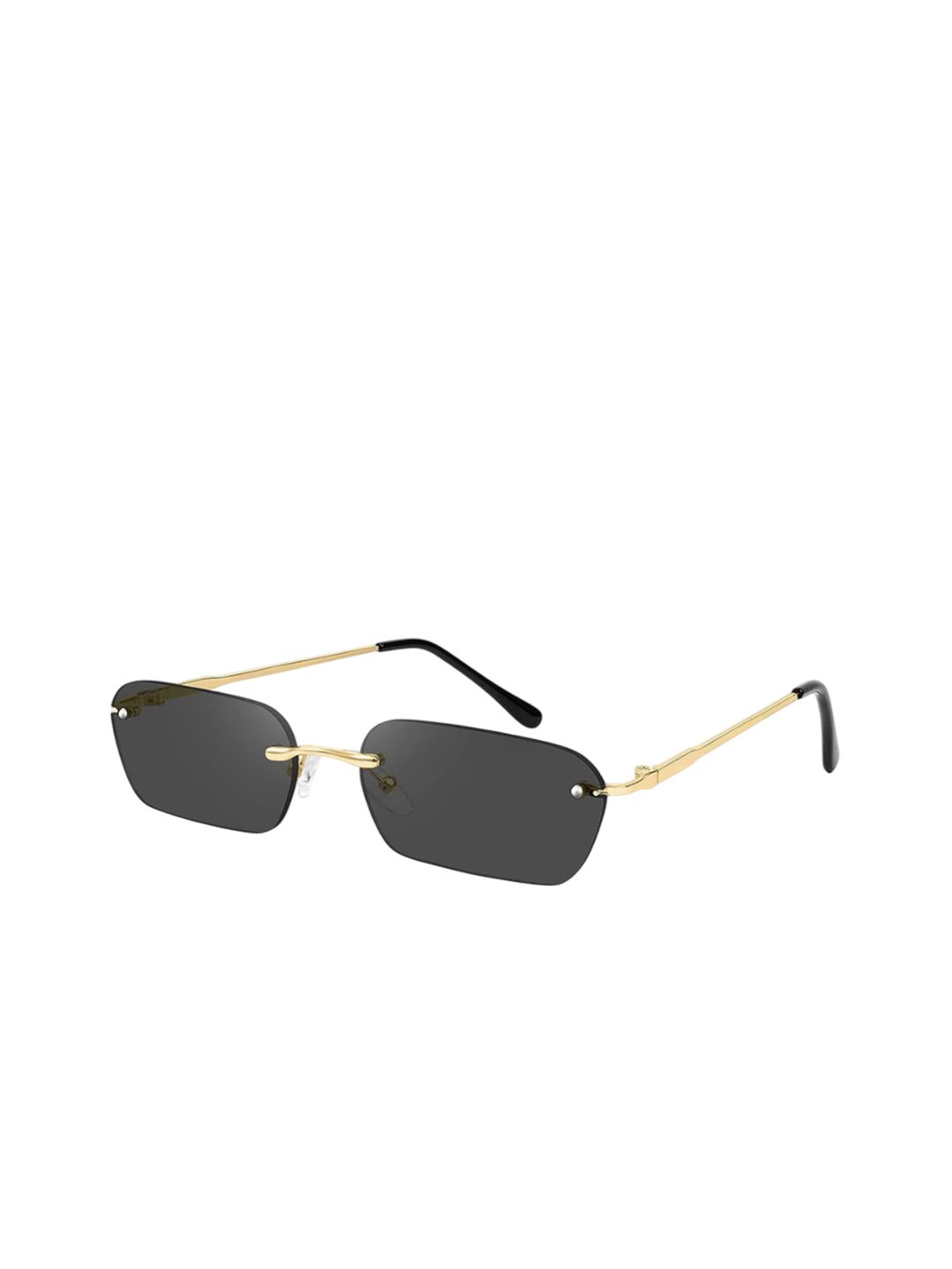 Mast & Harbour Unisex Square Sunglasses with UV Protected Lens Rimless BLk