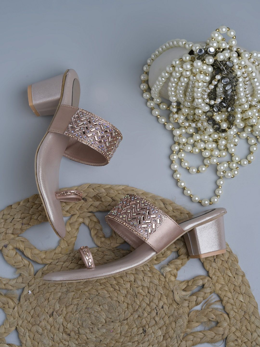 Froh Feet Women Embellished Block Sandals