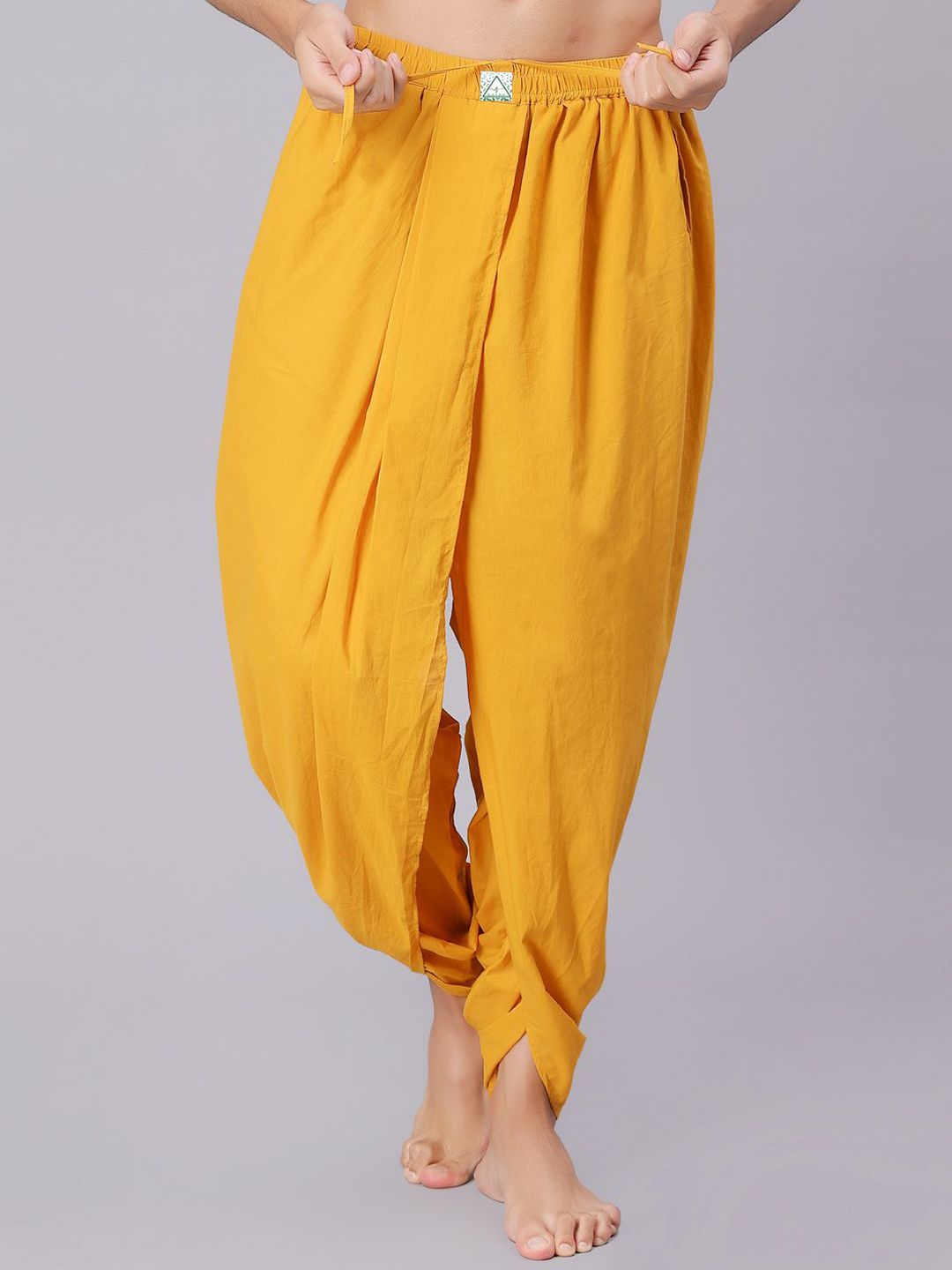 Bharatasya
Men Dhoti Pants with Drawstring Waist