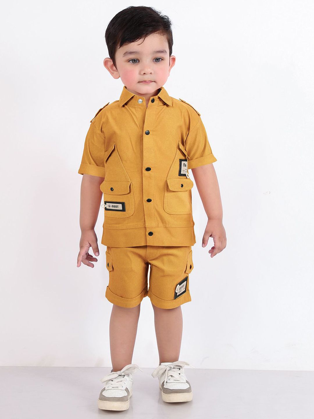 Bad Boys Boys Pure Cotton Shirt With Shorts