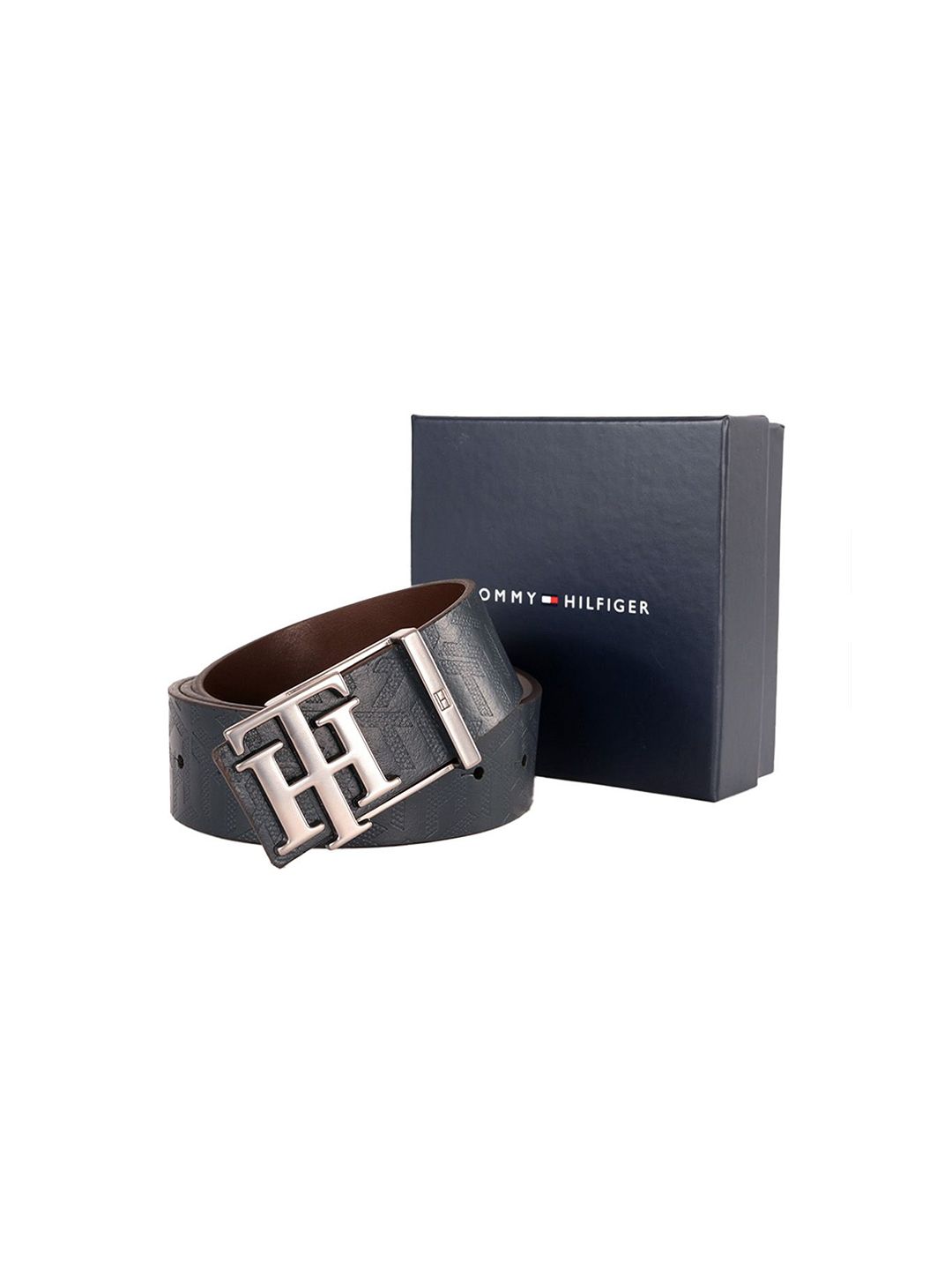 Tommy Hilfiger Men Textured Leather Reversible Belt