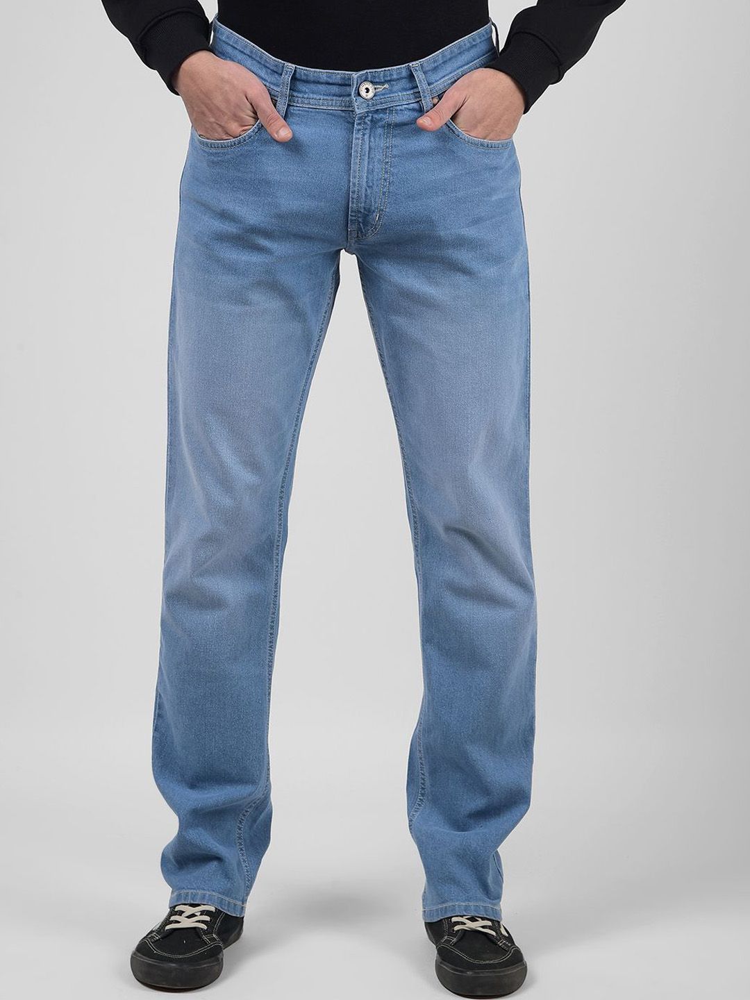 Numero Uno Men Regular Fit Mid-Rise Light Fade Stretchable Jeans