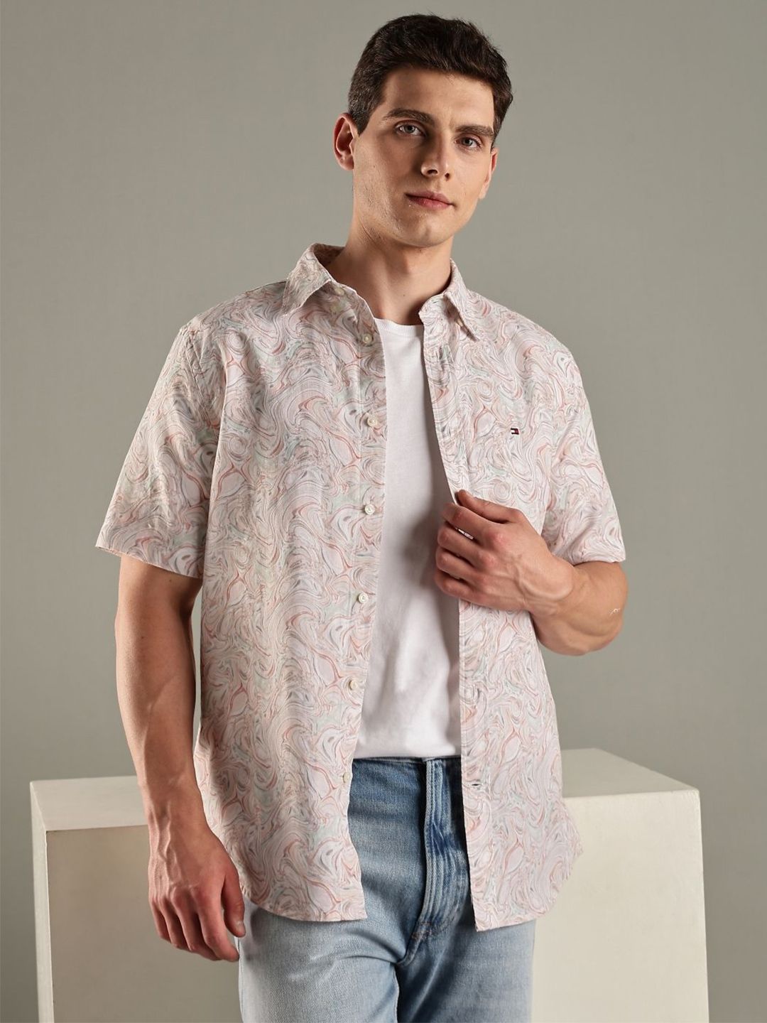 Tommy Hilfiger Tommy Hilfiger Men Printed Casual Shirt