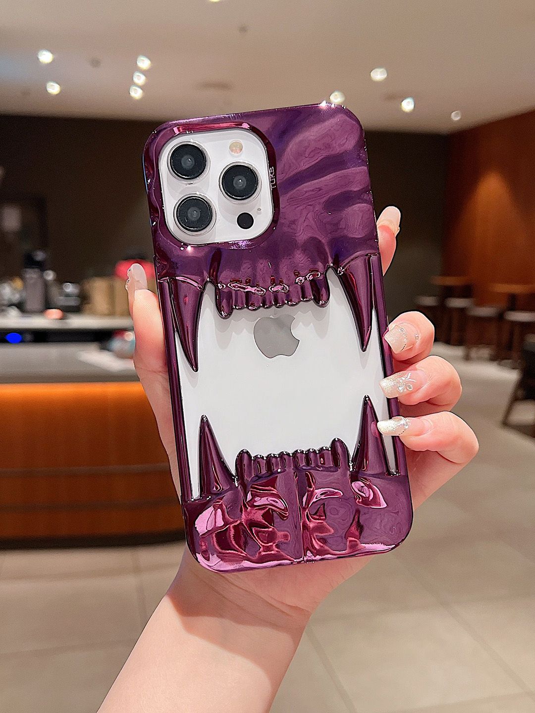 Luxury Kase Quirky Printed iPhone 15 Pro Back Case Mobile Accessories