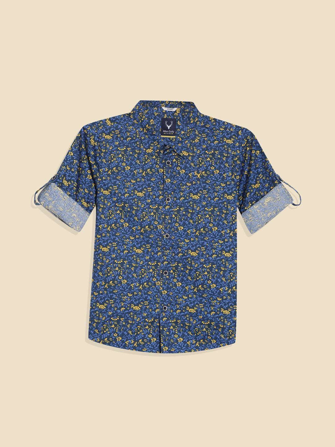Allen Solly Junior Allen Solly Junior Boys Slim Fit Floral Printed Casual Shirt