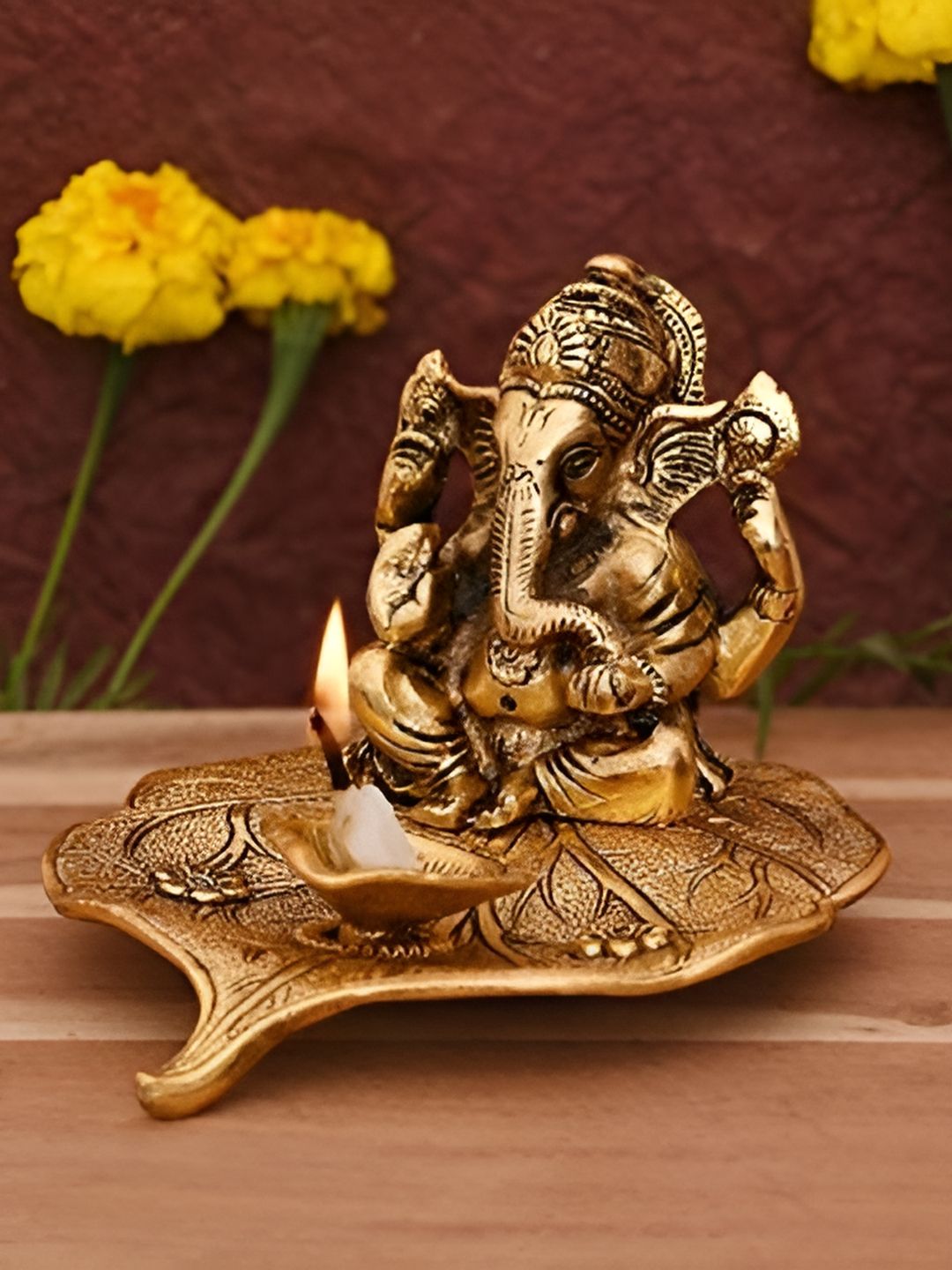 Aura Aluminium Easy to Clean Ganesh Chaturthi Diyas