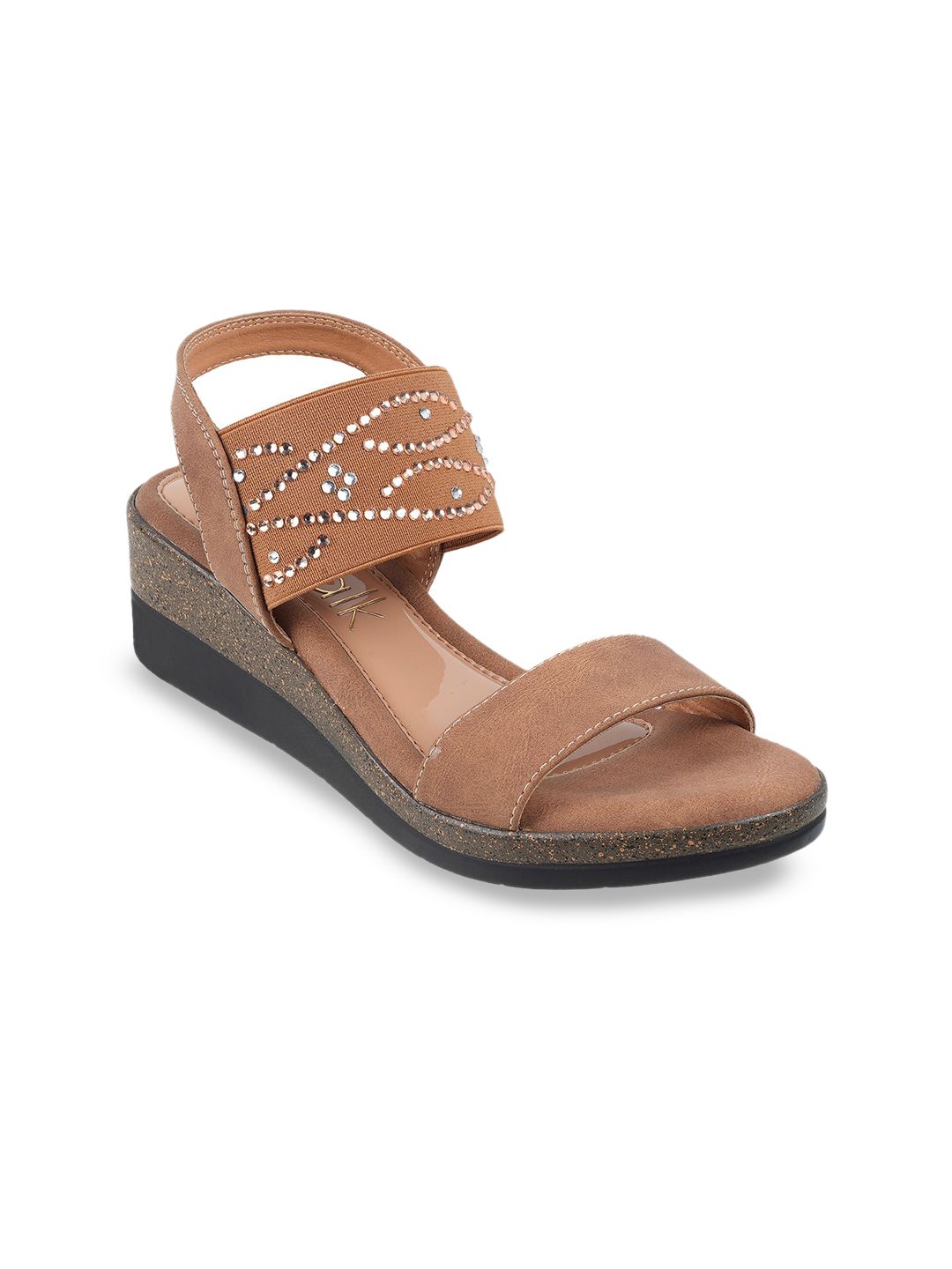 Catwalk Catwalk Women Textured Western - Embellished Wedge Heels Sandals