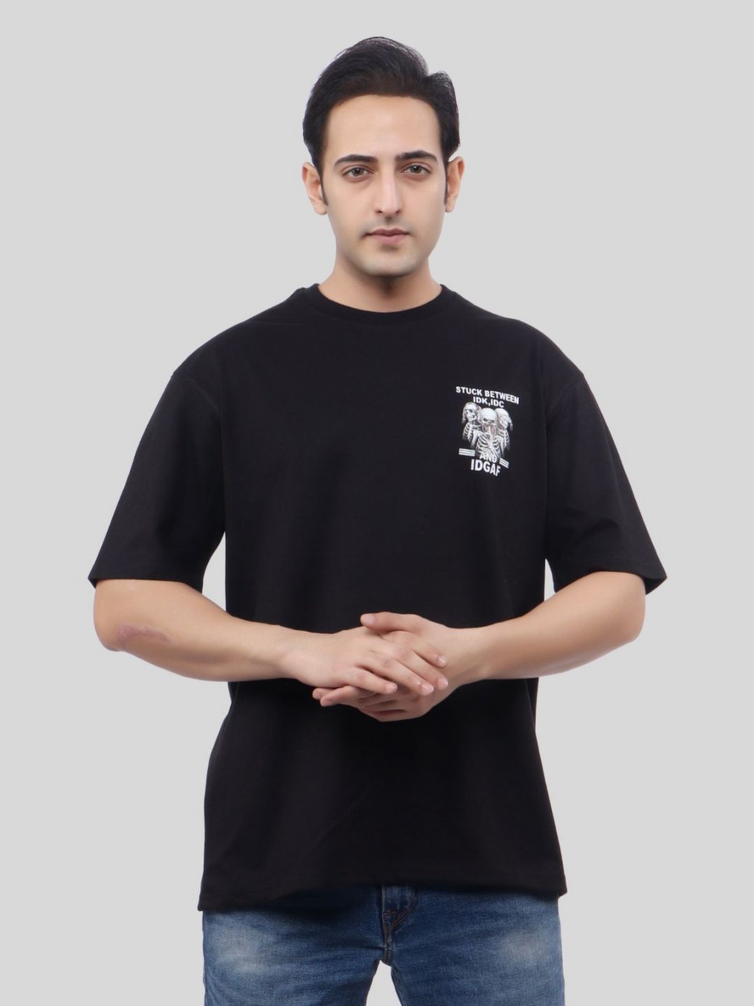 WILD ELEPHANT Men Printed Indigo T-shirt