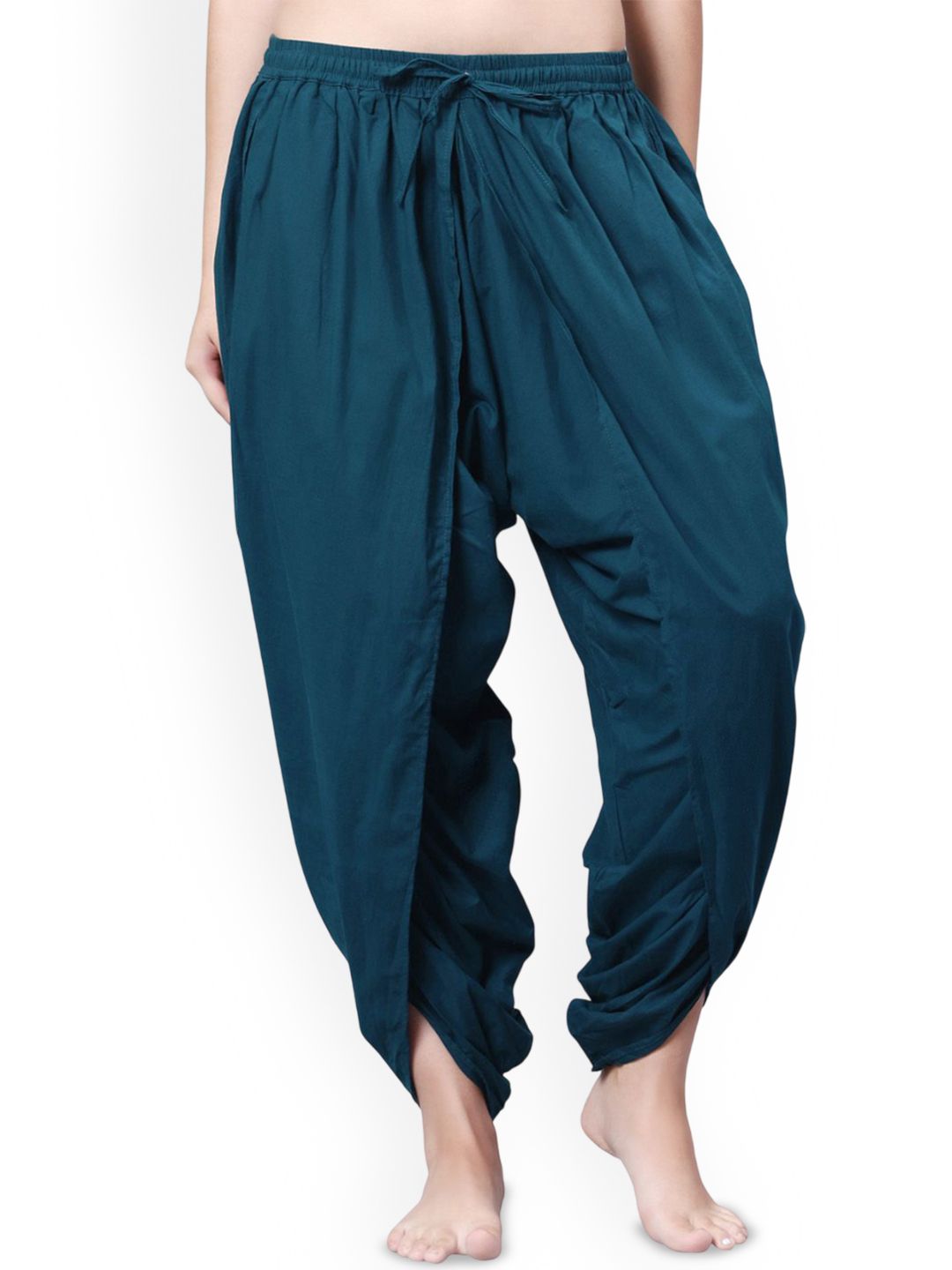 Bharatasya Women Cotton Dhoti Pants