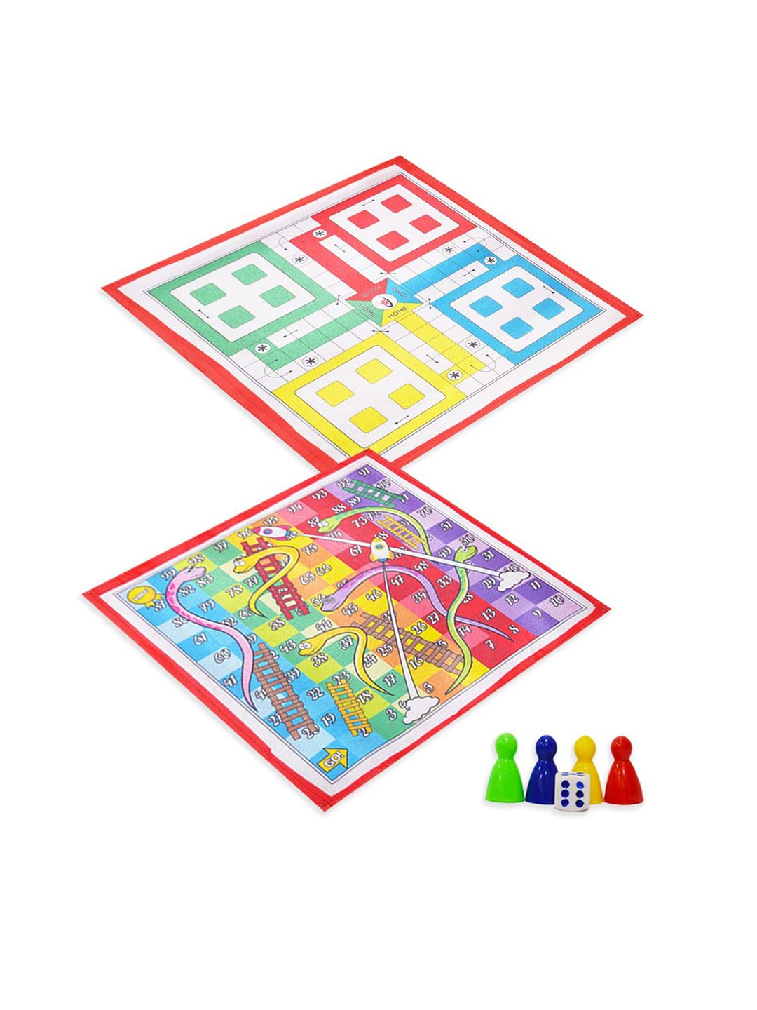 YK X Kids Mandi 2in1 Ludo & Snake & Ladder Board Game