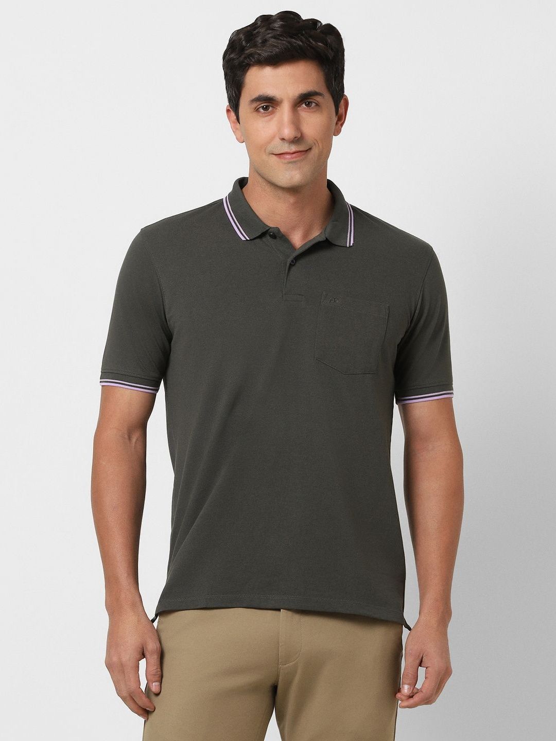 Peter England Men Polo Collar Regular Fit T-shirt