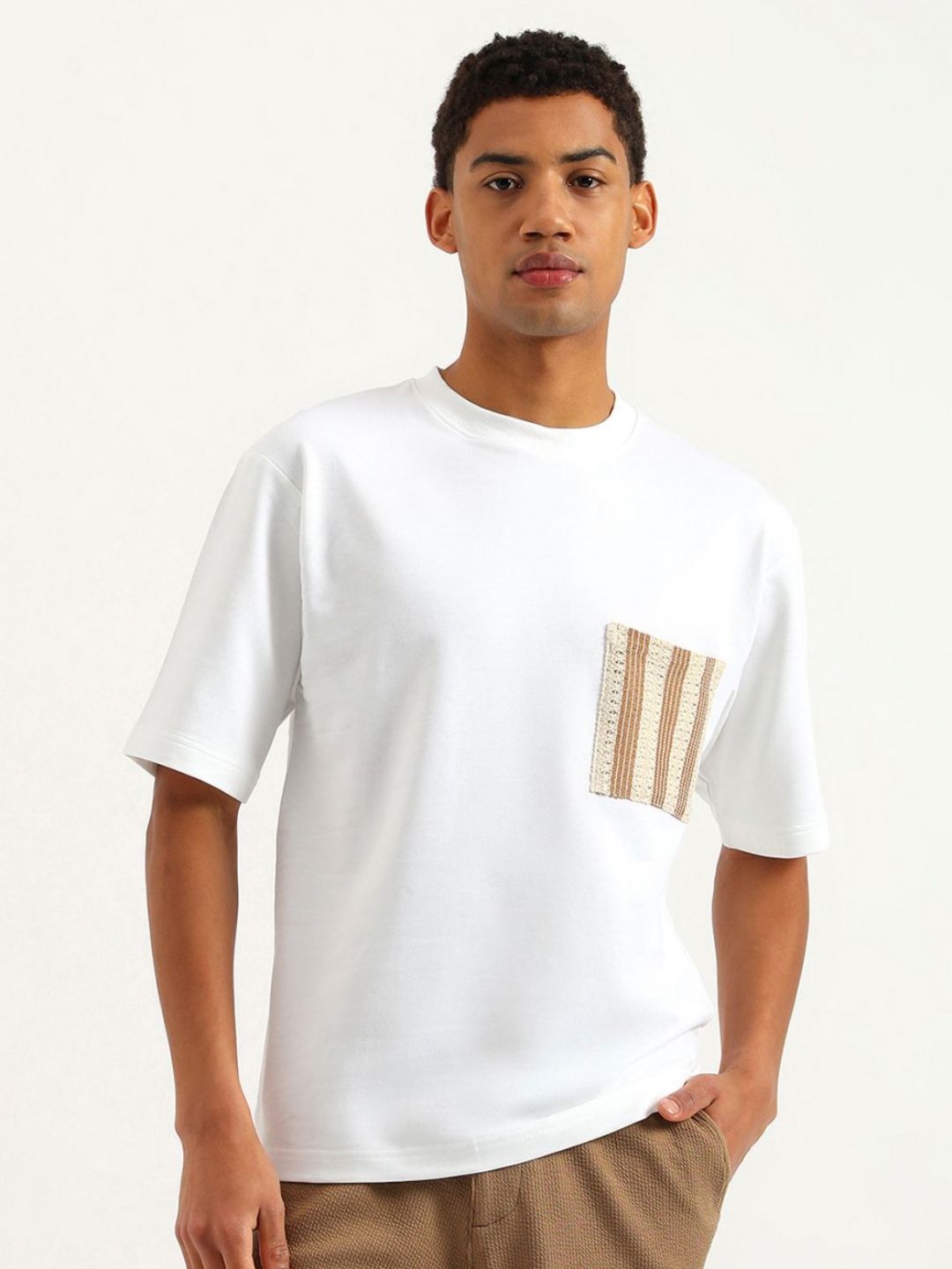 United Colors of Benetton Men Pure Cotton Pockets T-shirt