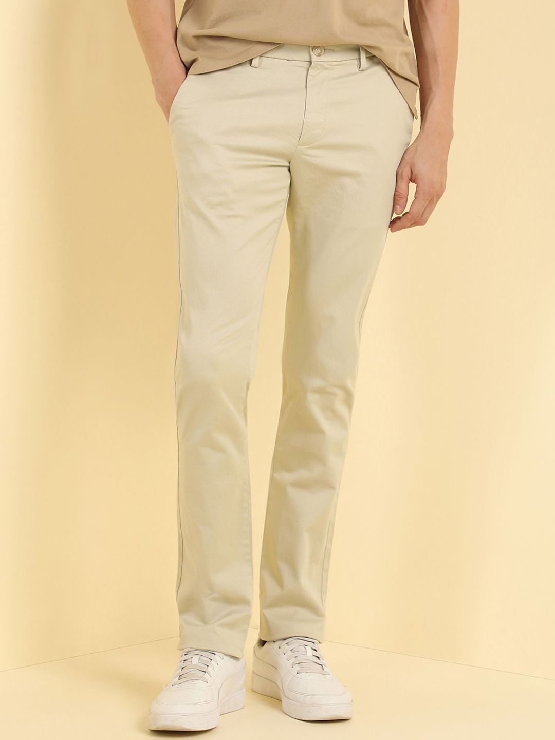 Allen Solly Men Printed Skinny Fit Trousers