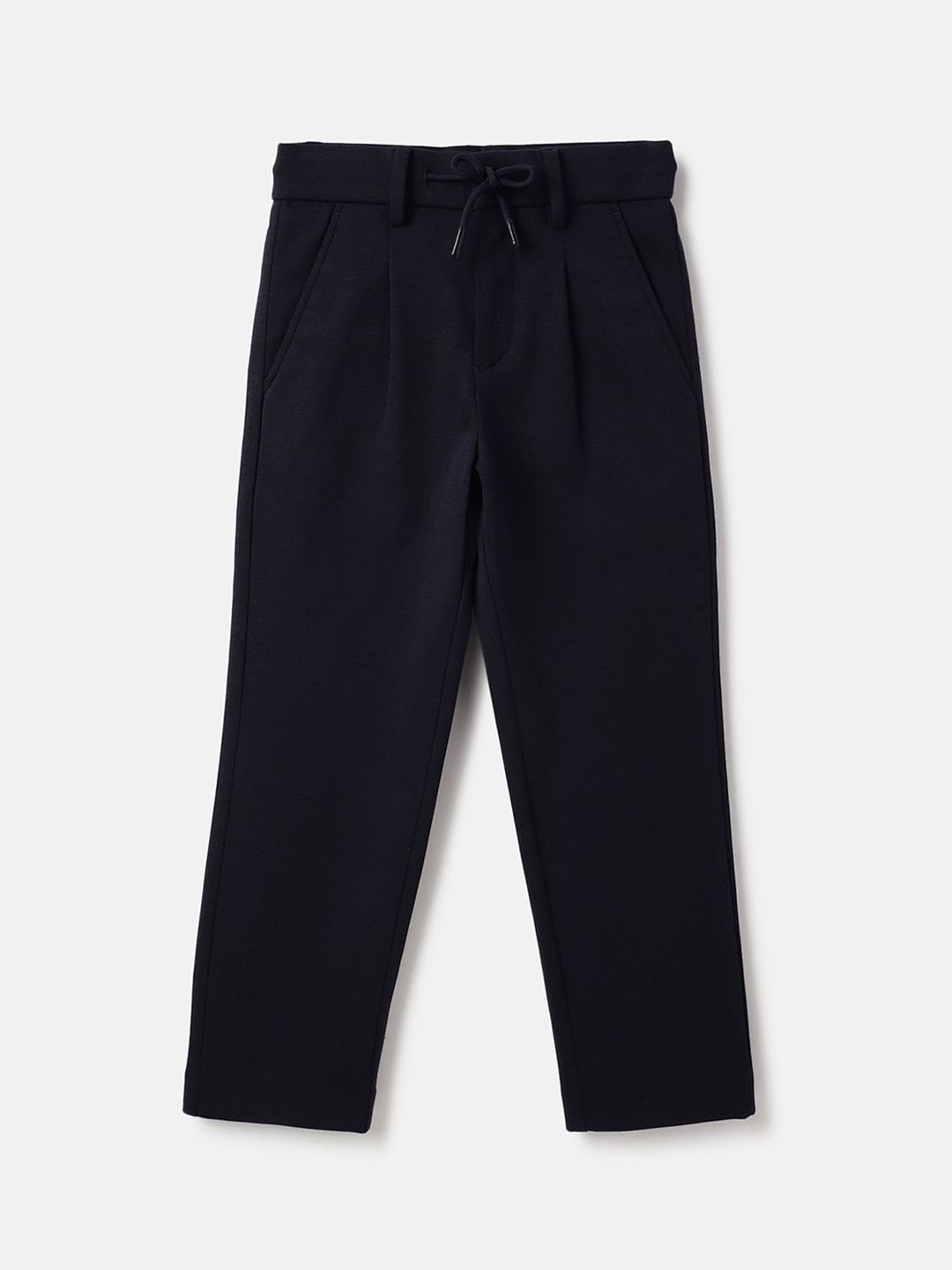 United Colors of Benetton Boys Straight Fit Pleated Trousers
