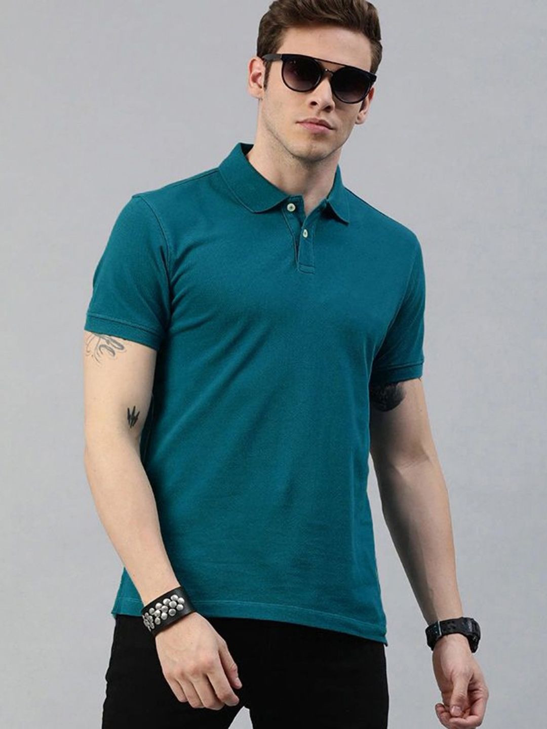 SZN Men Polo Collar Regular Fit T-shirt