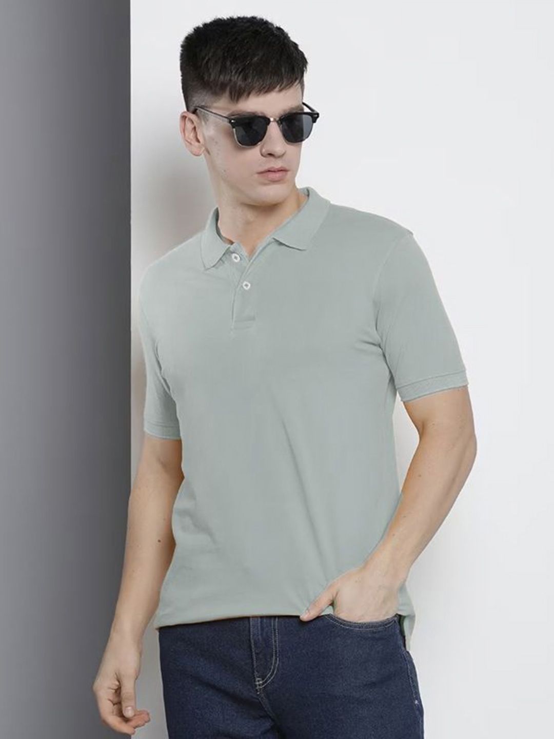SZN Men Polo Collar Moisture Wicking T-shirt