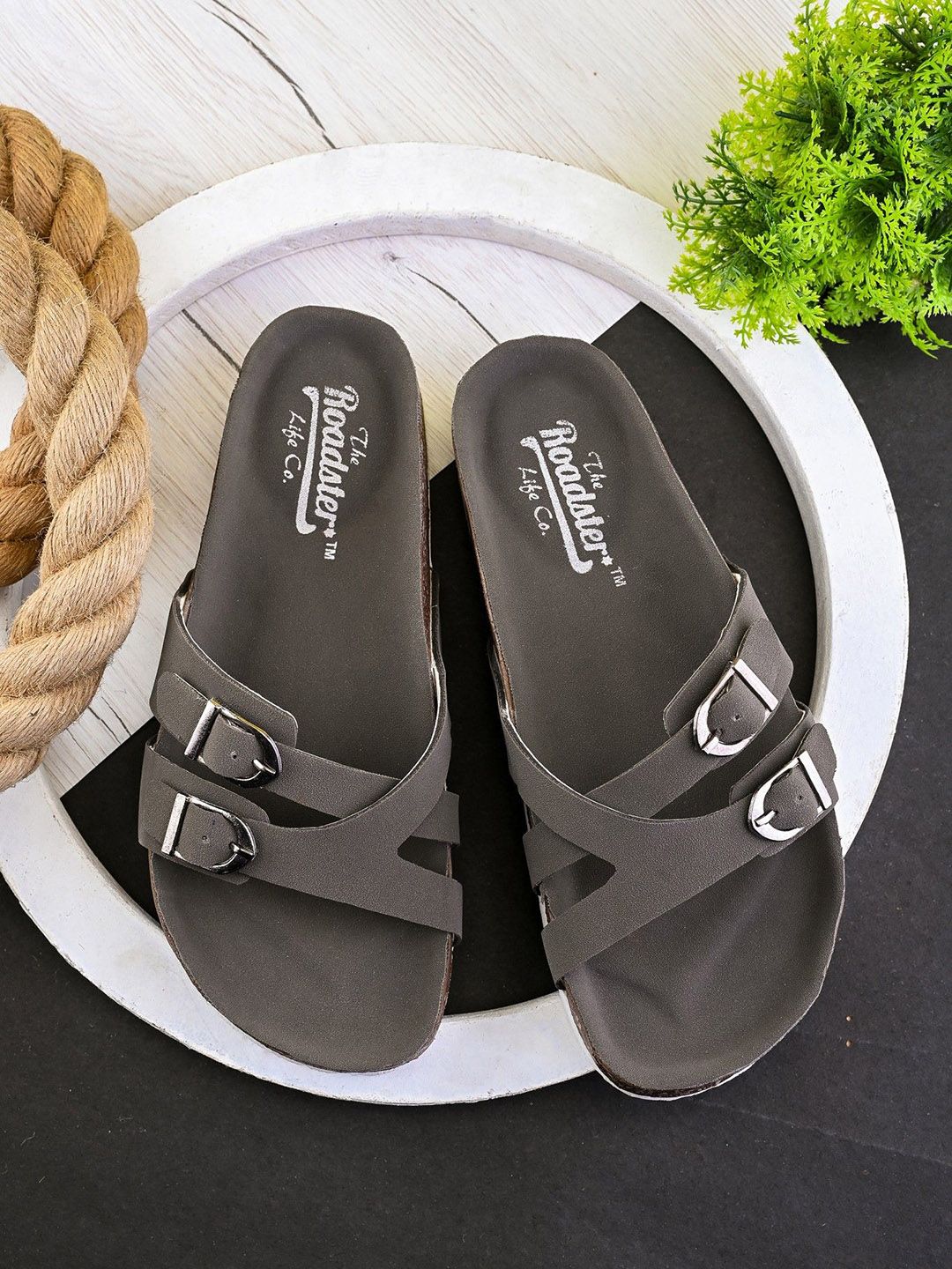 Roadster The Roadster Lifestyle Co. Women Comfortable Lightweight Open Toe Flats