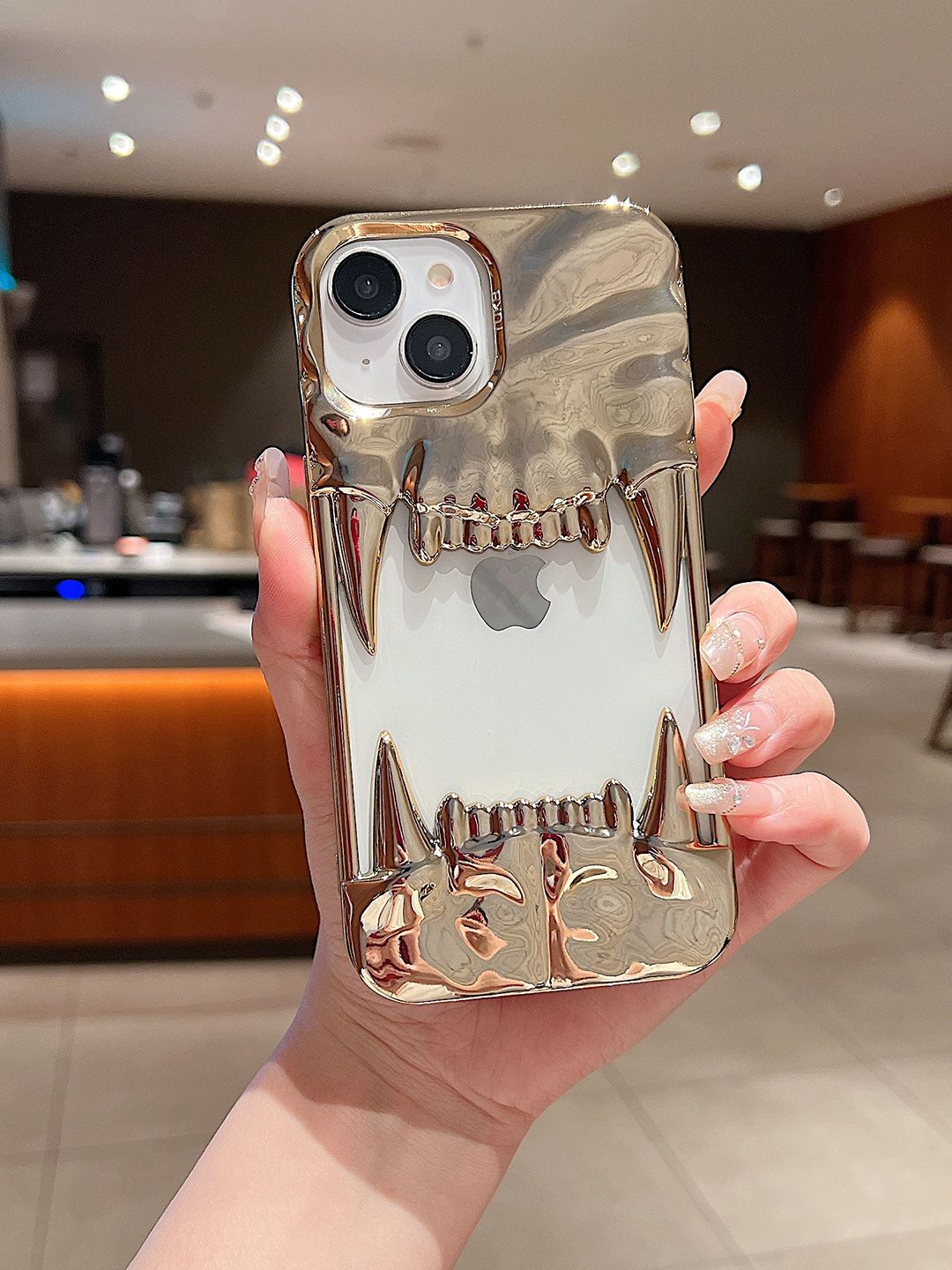 Luxury Kase Quirky Printed iPhone 14 Plus Back Case Mobile Accessories