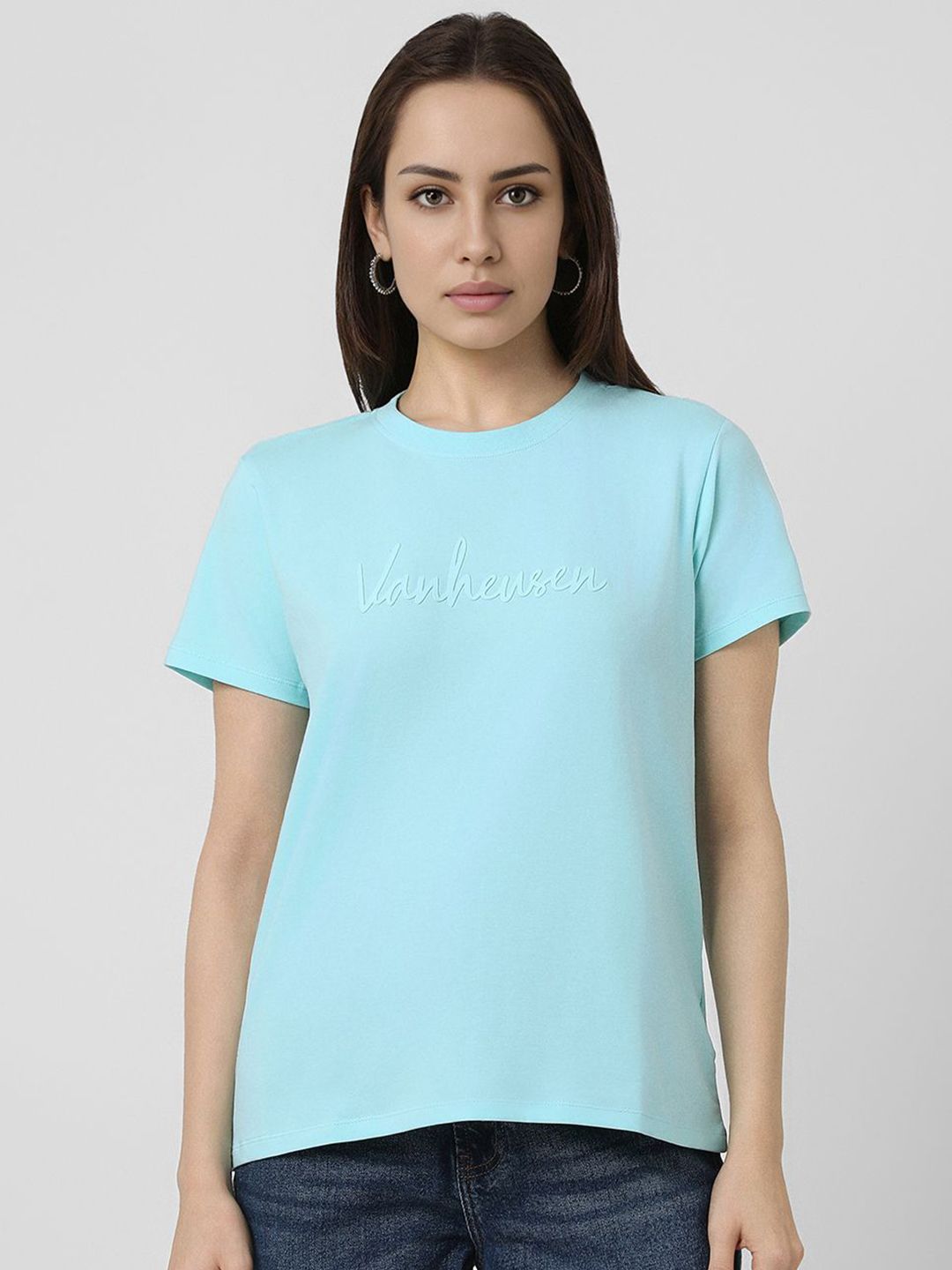 Van Heusen Woman Women Typography T-shirt