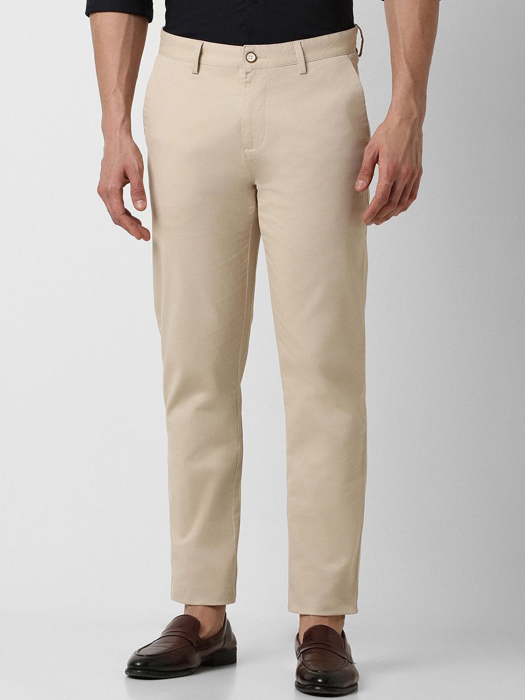 Peter England Casuals Men Slim Fit Chinos Trousers