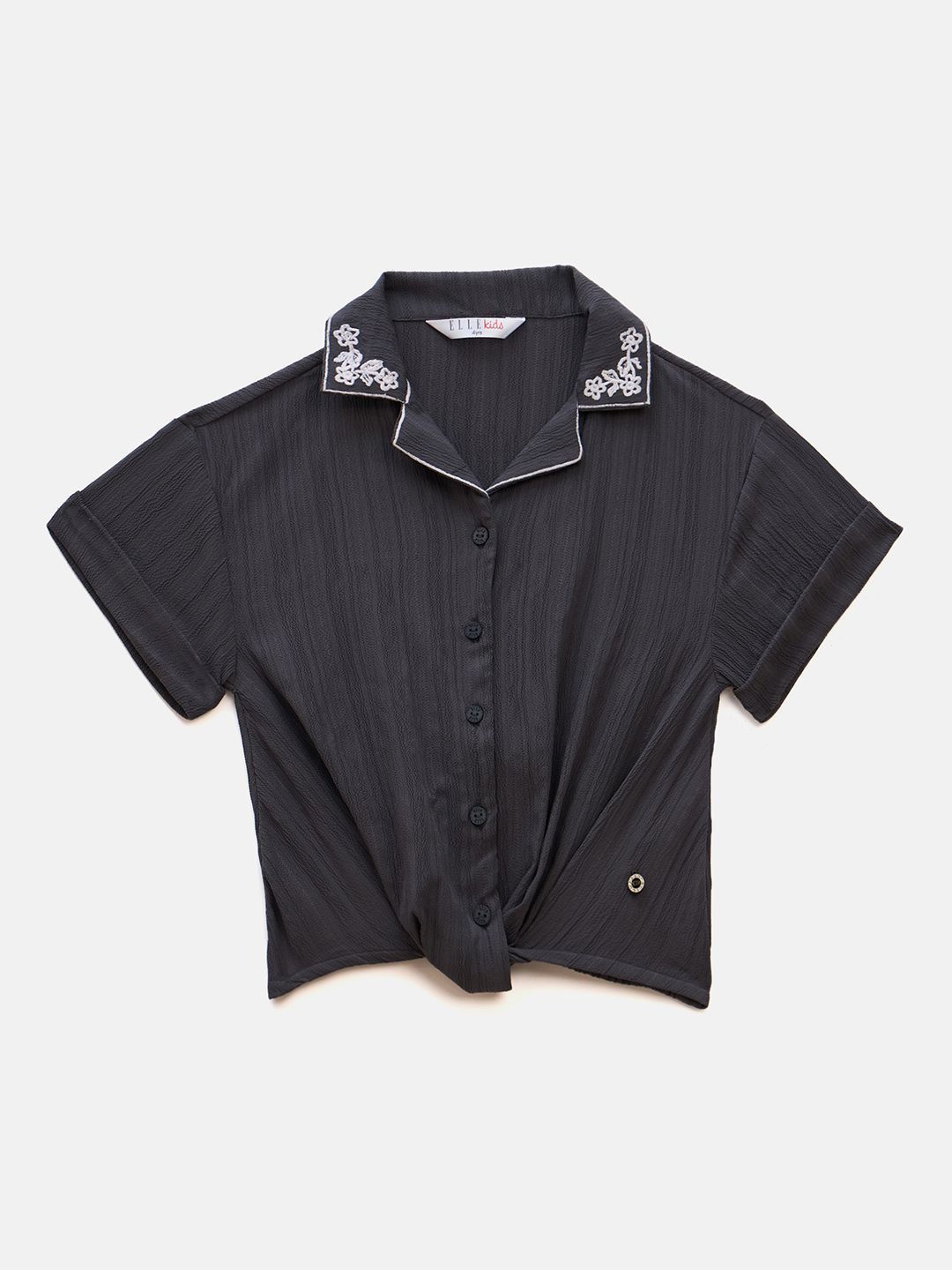 ELLE Girls Textured Shirt Style Top