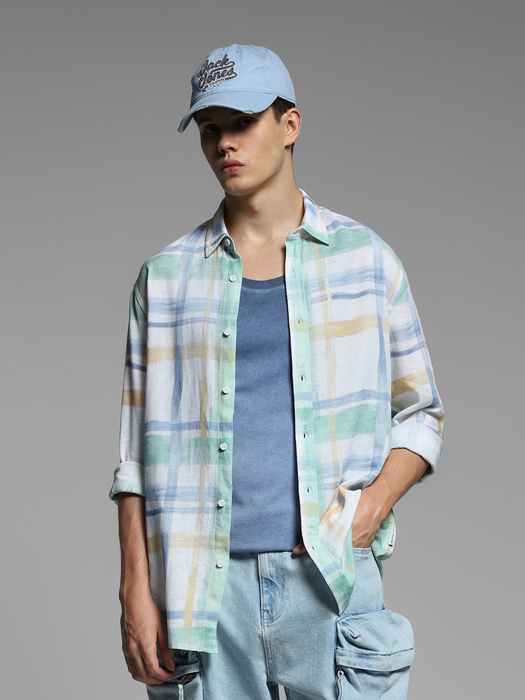 Casual Shirt Jack & Jones Men Checked Casual Shirt