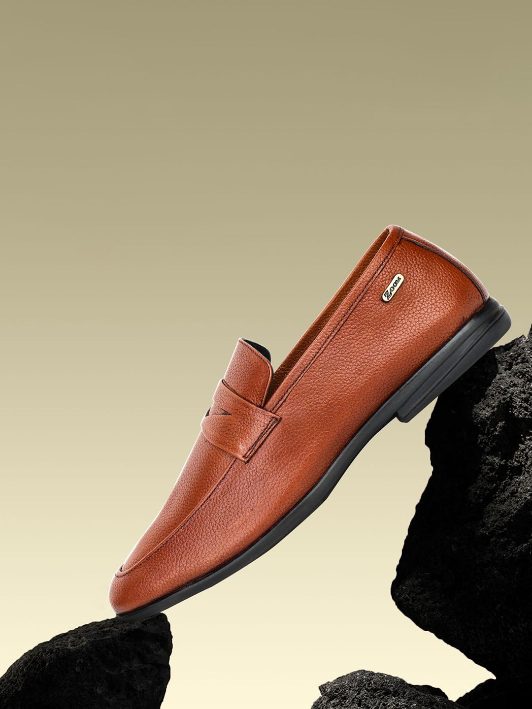 Zoom Shoes Men Leather Formal Loafers