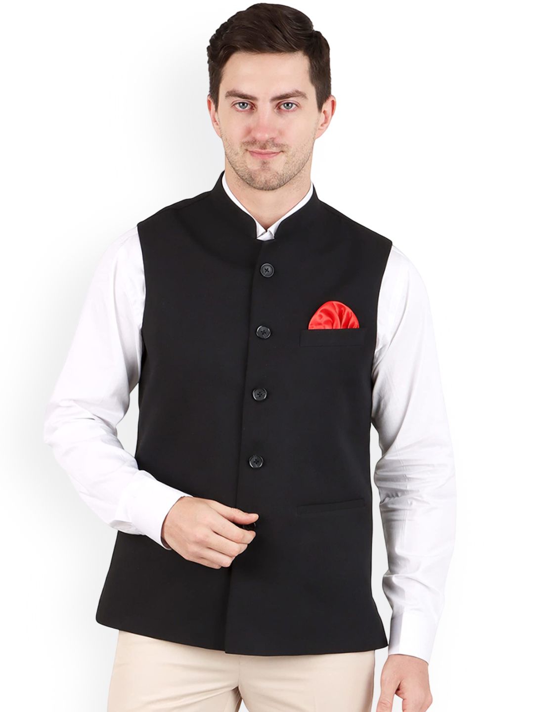 GRACYSHADE Mandarin Collar Nehru Jacket
