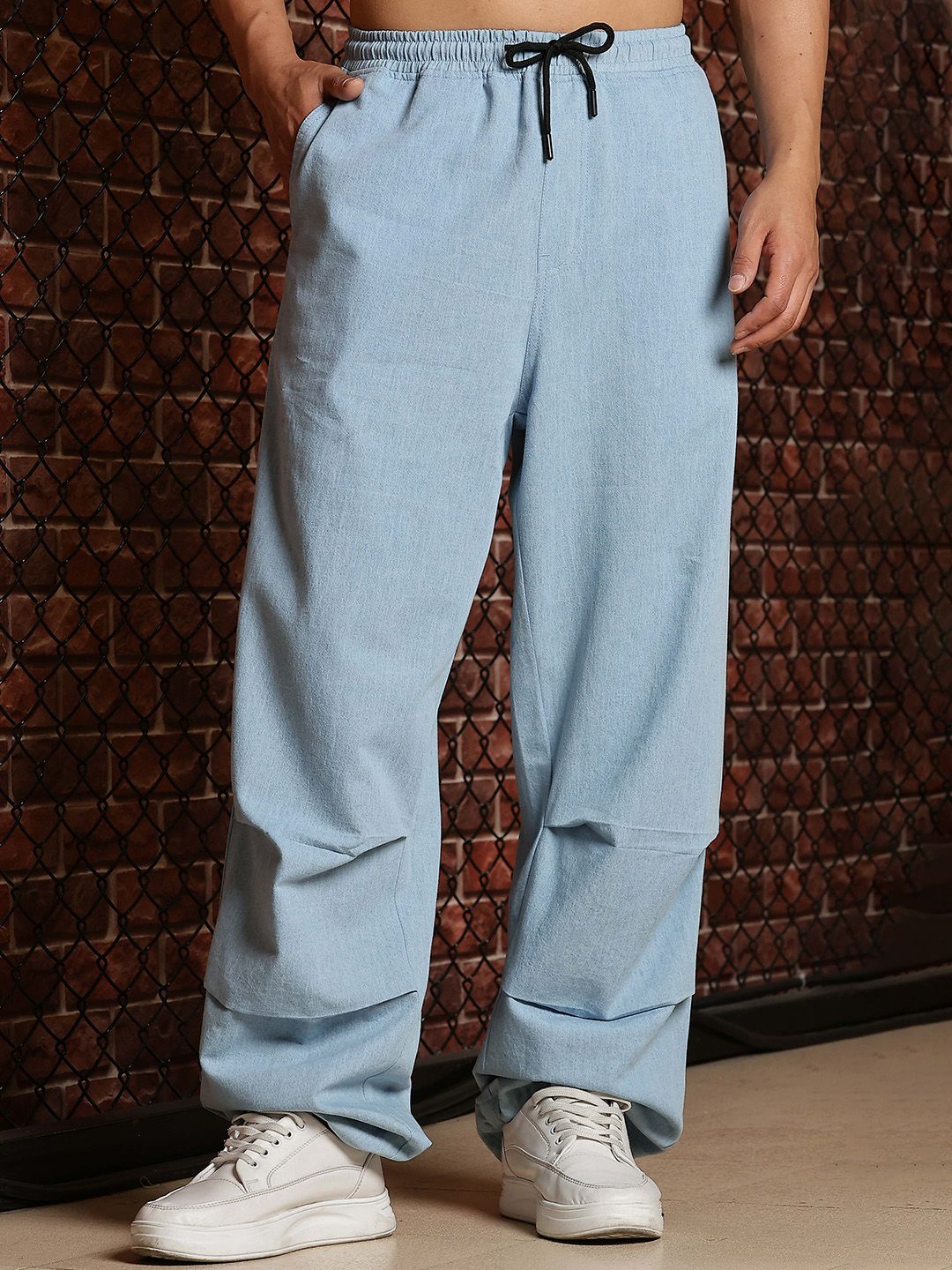 House of Koala Men Loosefit denim parachute cargo