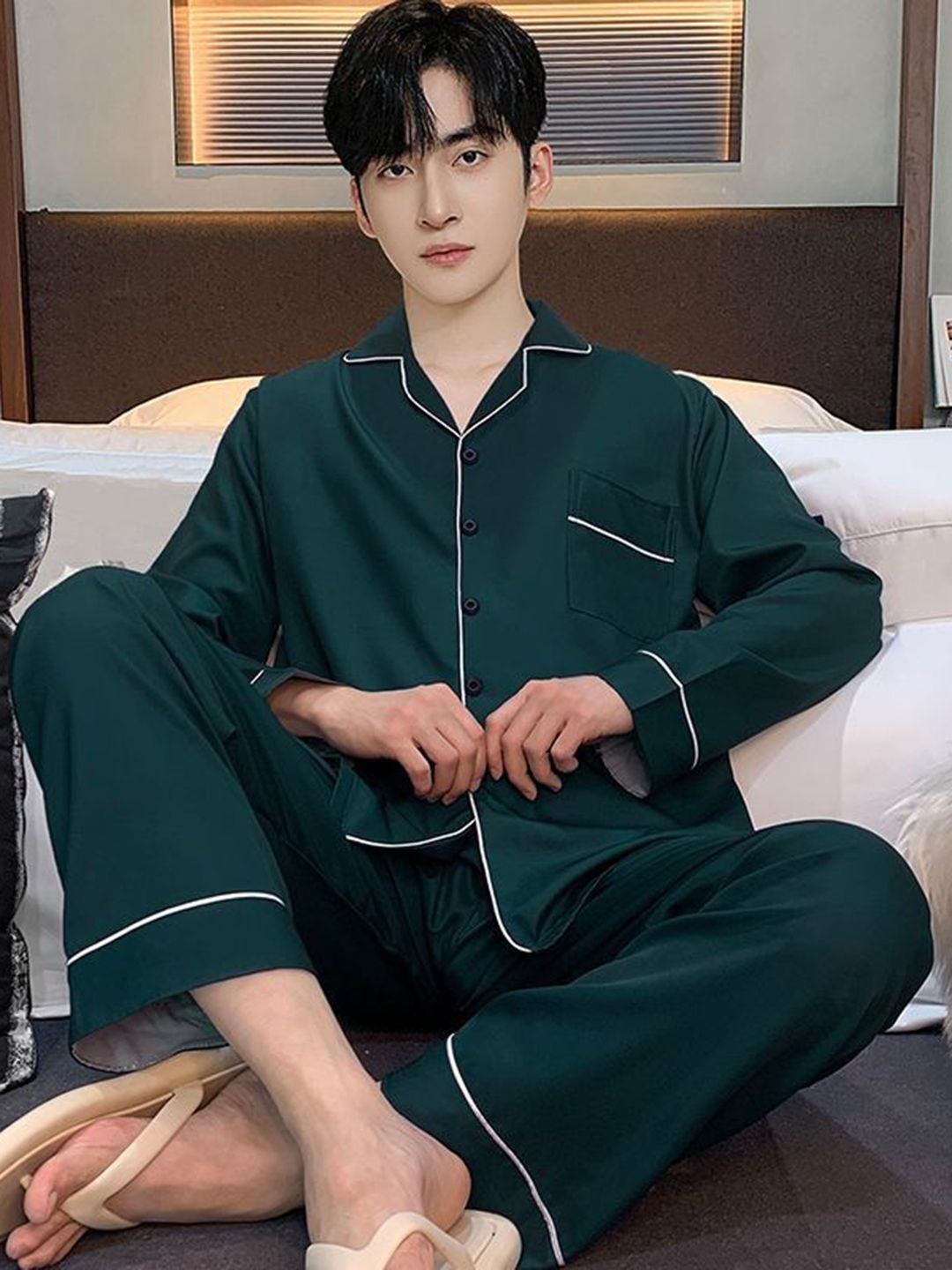 StyleCast Men Shirt With Pyjama Night Suit