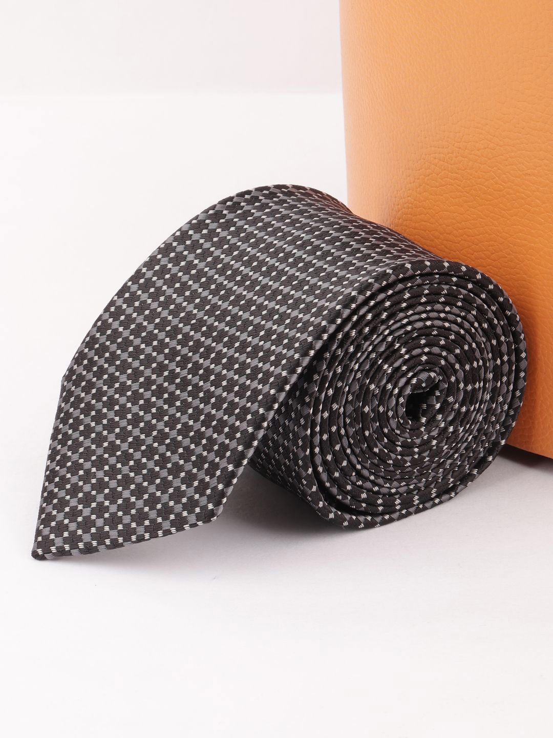 Alvaro Castagnino Men Woven Design Skinny Tie