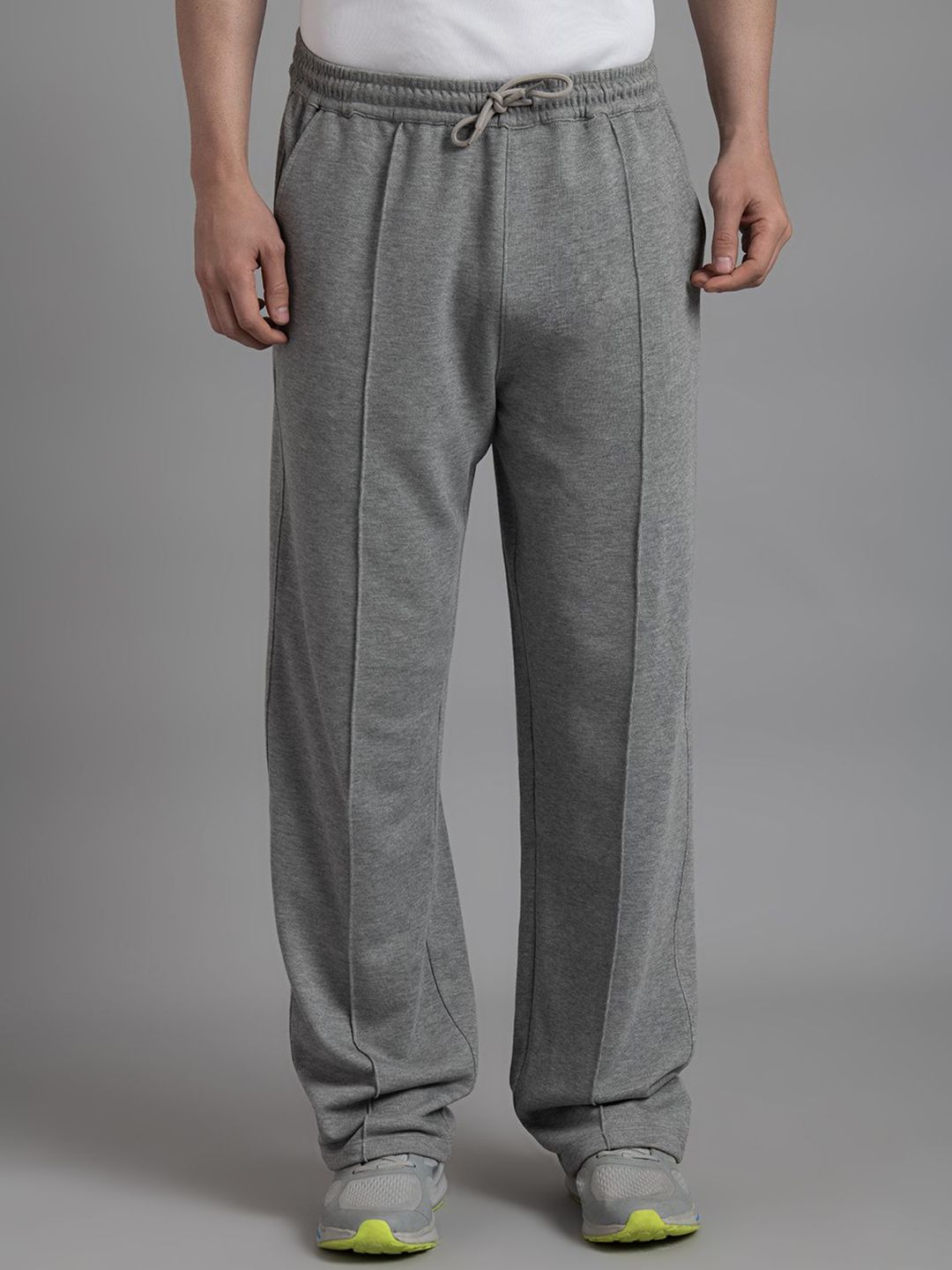 HRX by Hrithik Roshan HRX by Hrithik Roshan Men Mid-Rise Cotton Track Pants
