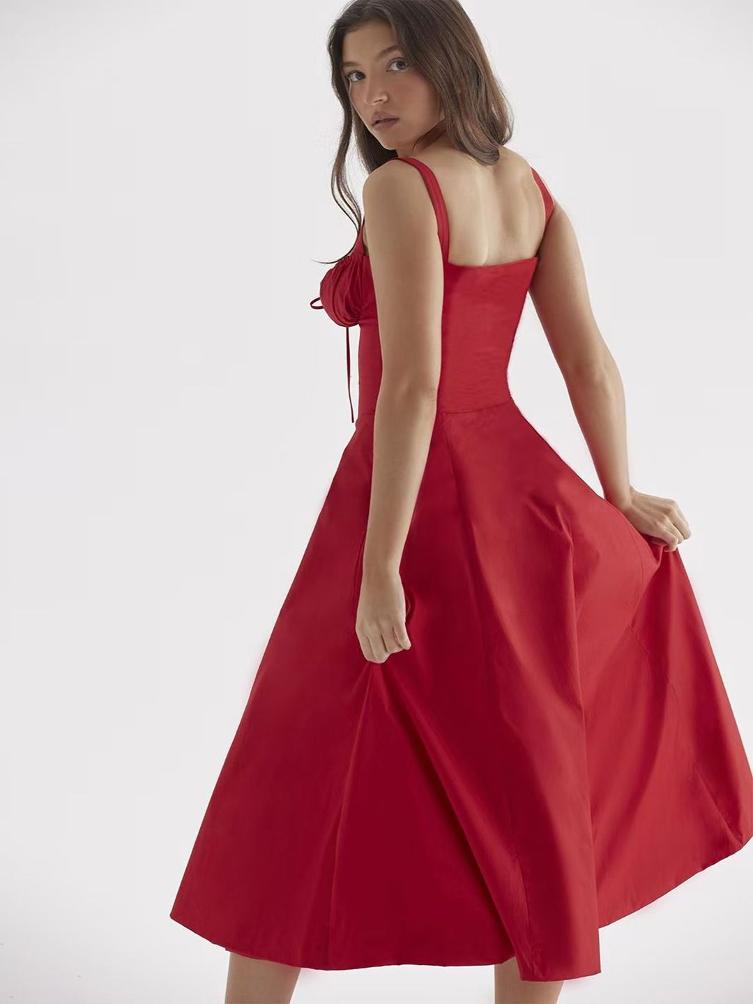 Buy StyleCast Satin Corset Midi Dress - Dresses for Women 32218300 | Myntra