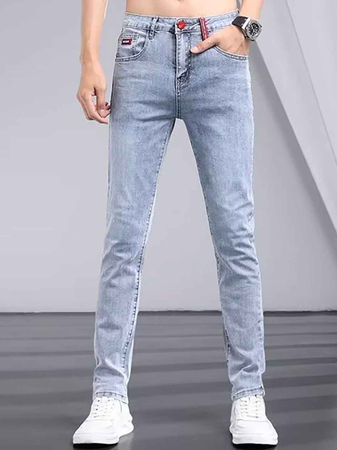 StyleCast x Revolte Men Mid-Rise Skinny Fit Jeans