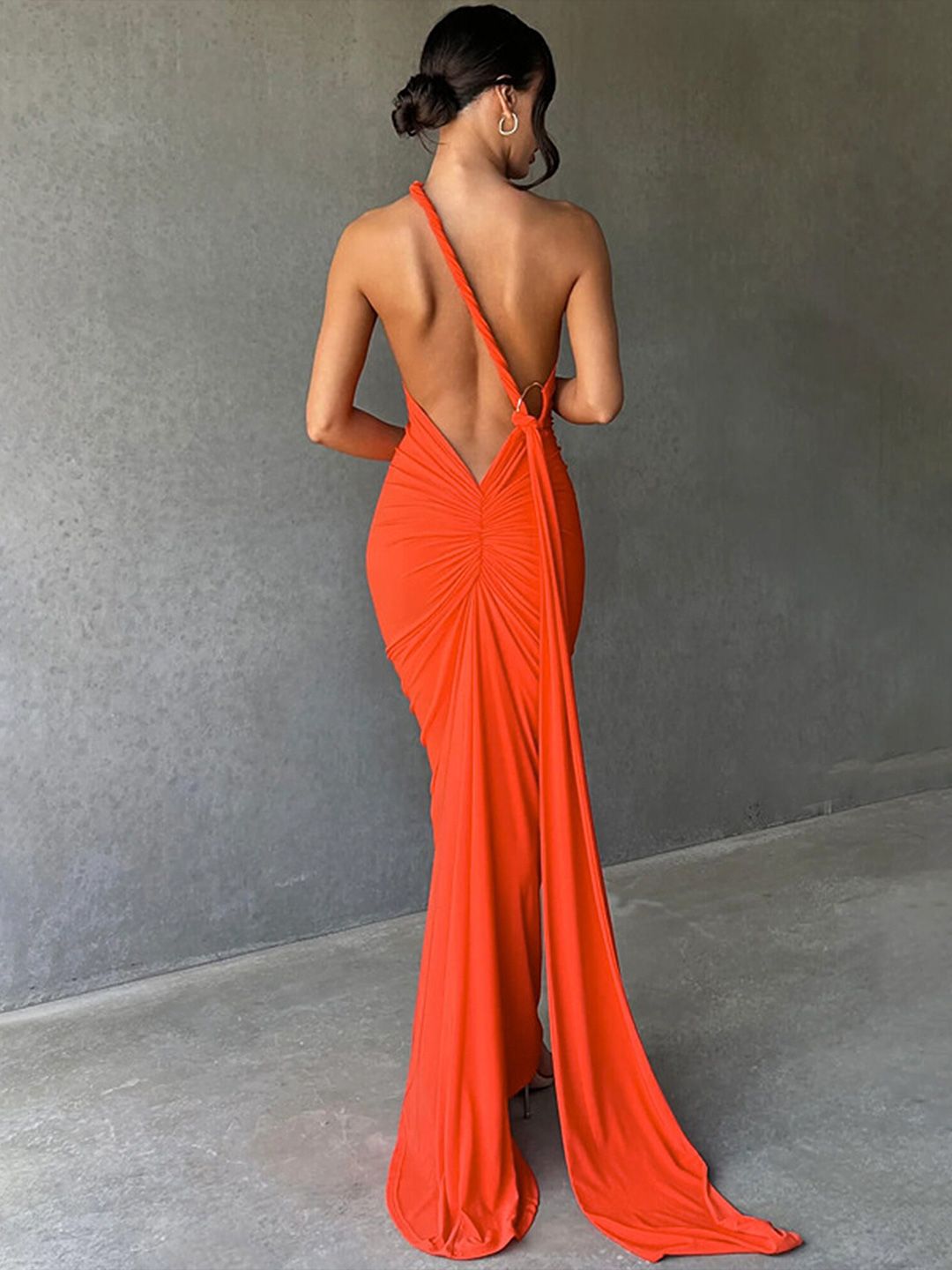 Buy LULU & SKY Halter Neck Maxi Backless Dress - Dresses for Women 26880064 