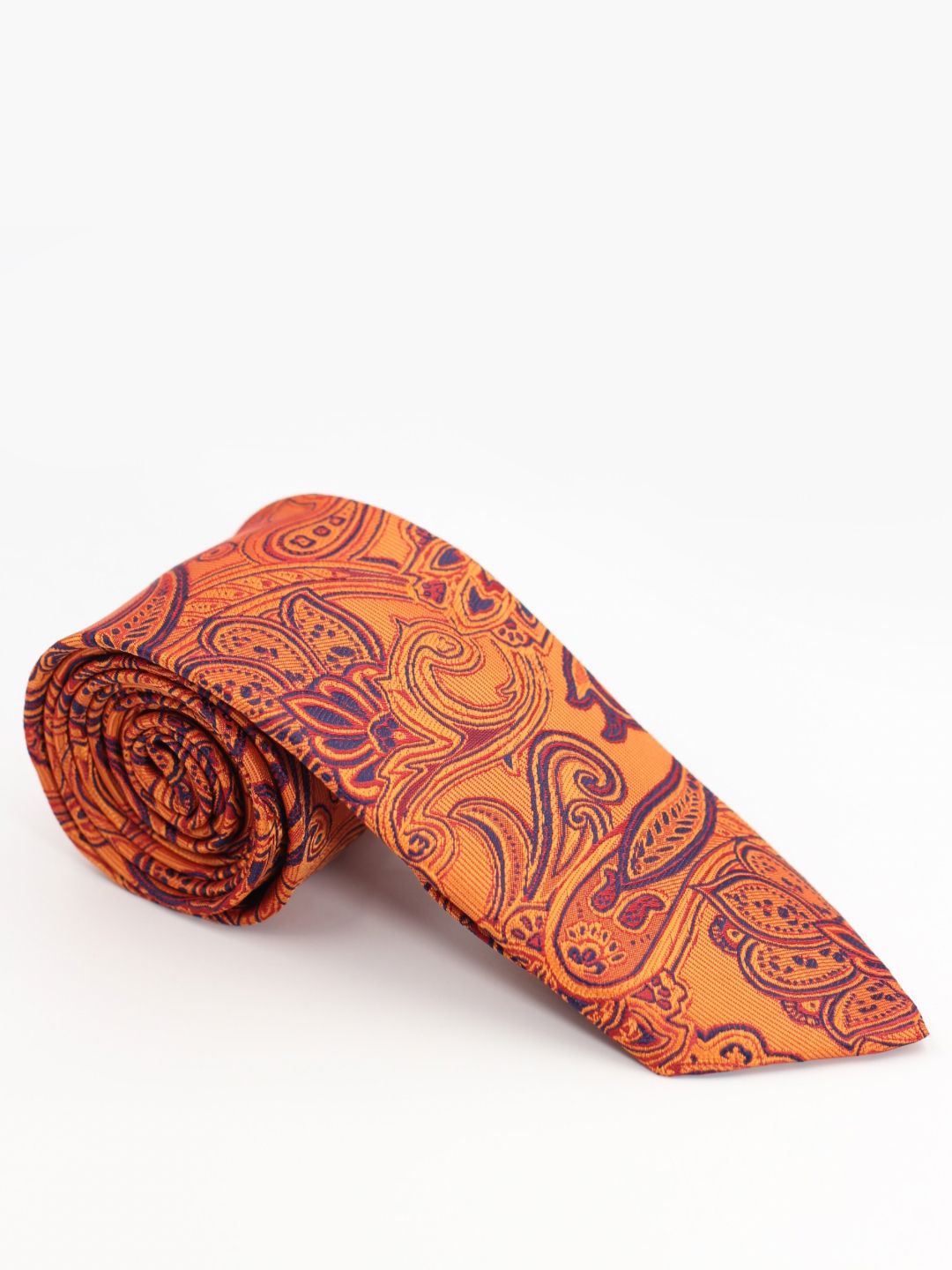 BLAQHORSE Men Paisley Printed 3-Fold Tipped Tie & Pocket Square Accessory Gift Set