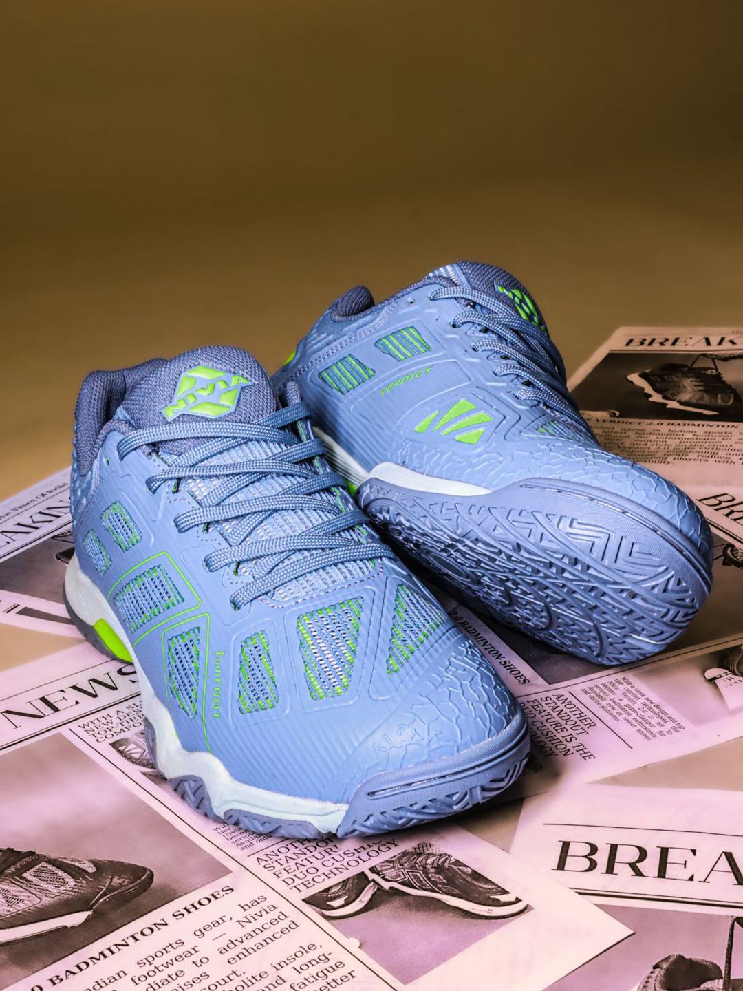 NIVIA Verdict 2.0 Court Shoes with Mesh TPU Upper with Non Marking Sole For Indoor Outdoor