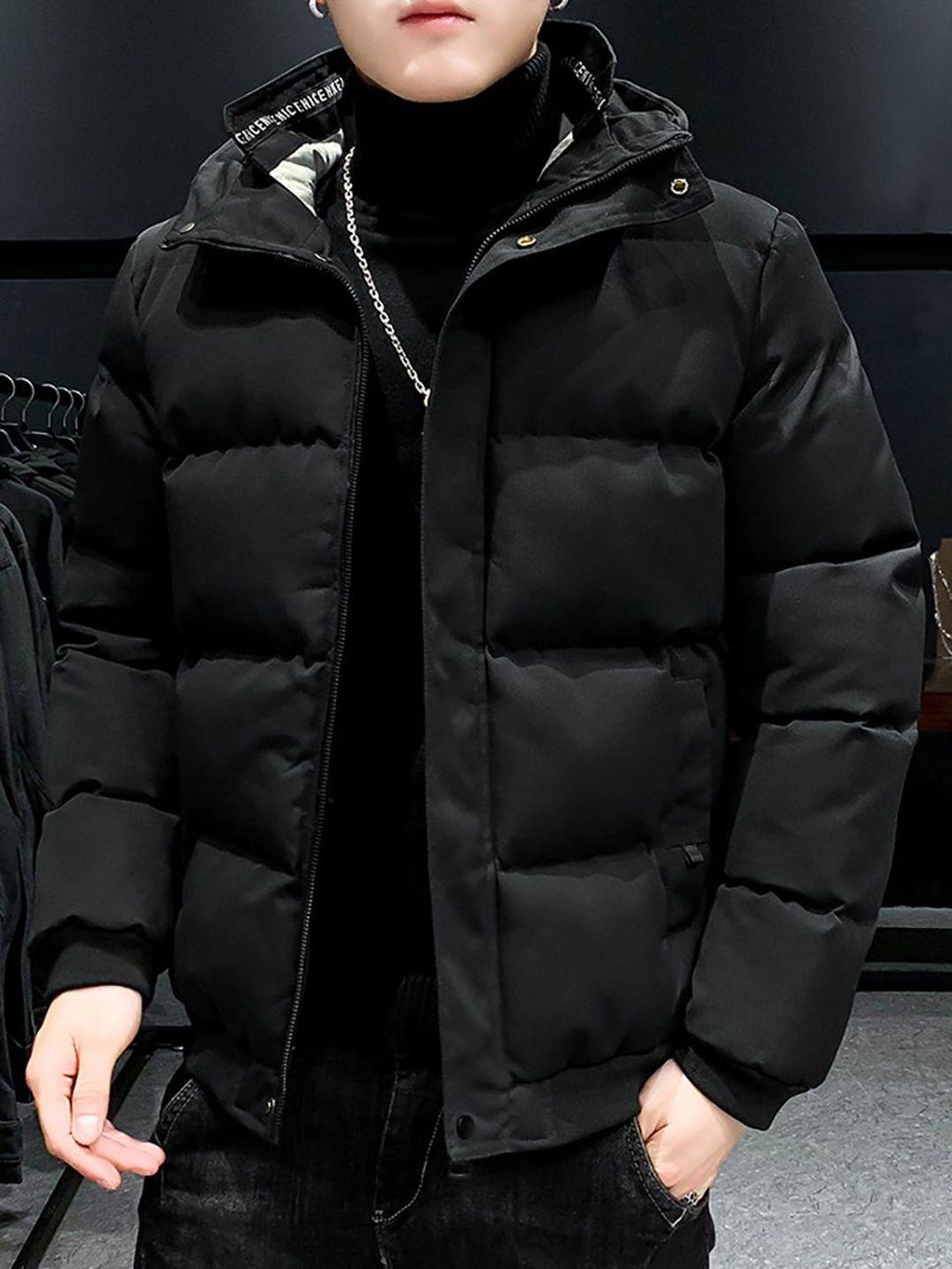 StyleCast x Revolte Men Open Front Hooded Jacket