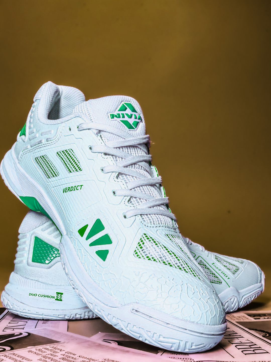 NIVIA Verdict 2.0 Court Shoes with Mesh TPU Upper with Non Marking Sole For Indoor Outdoor
