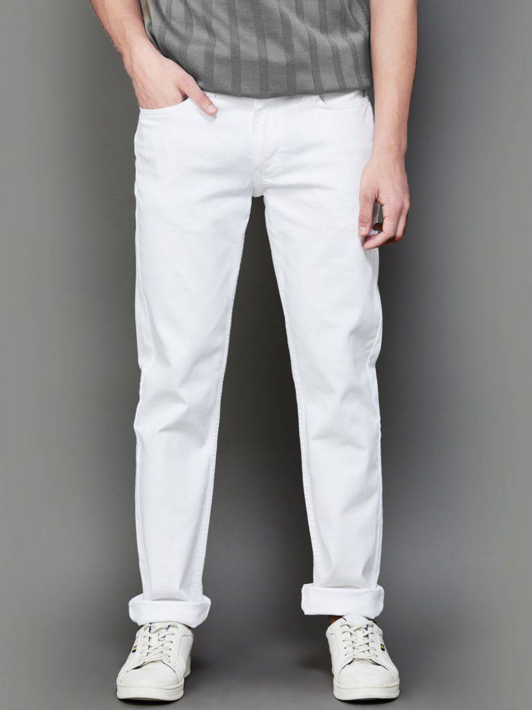 fineblu Men Slim Fit Mid-Rise Stretchable Jeans